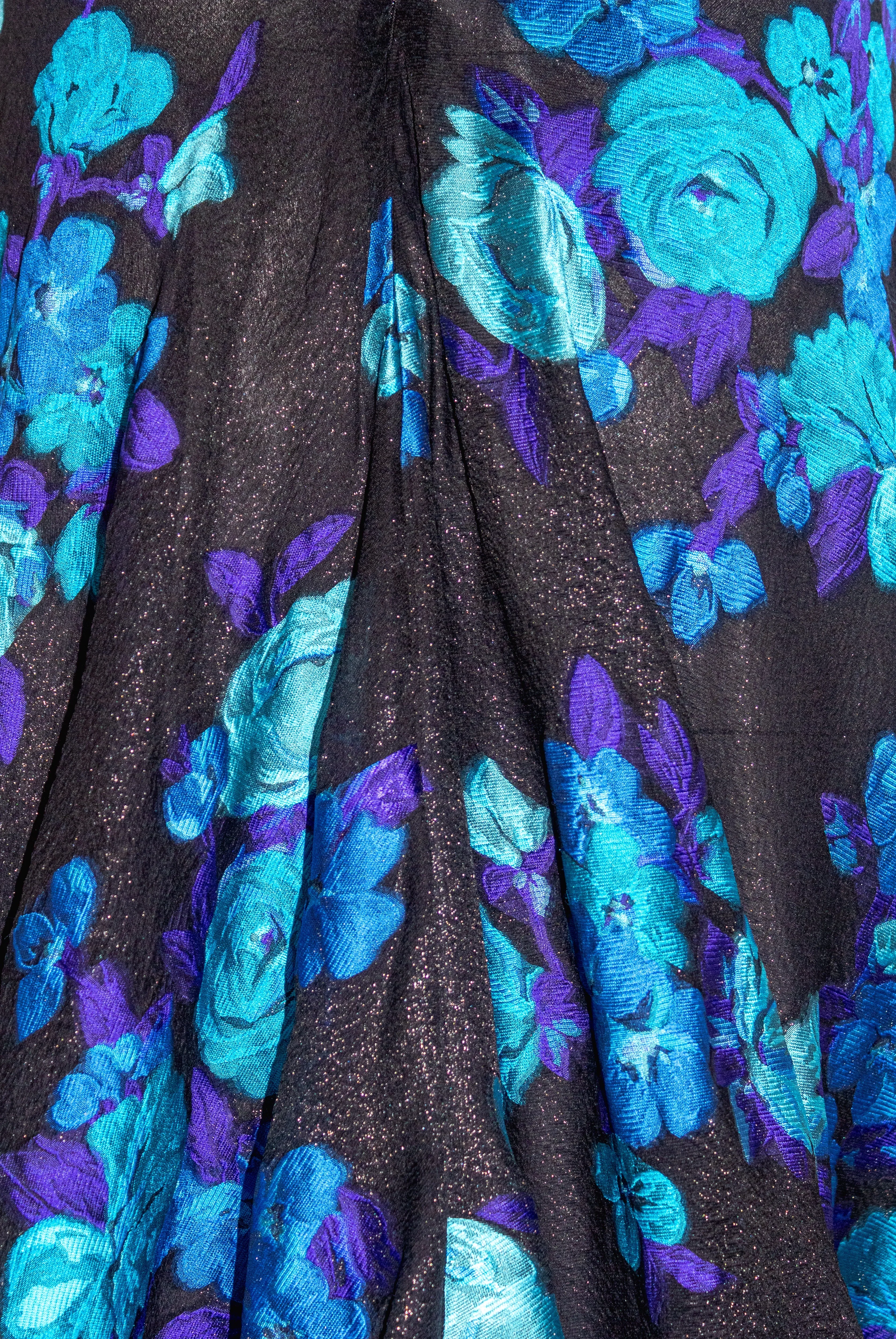 Jacquard Floral Print Fit to Flare Gown sold by Naeem Khan product image thumbnail 5
