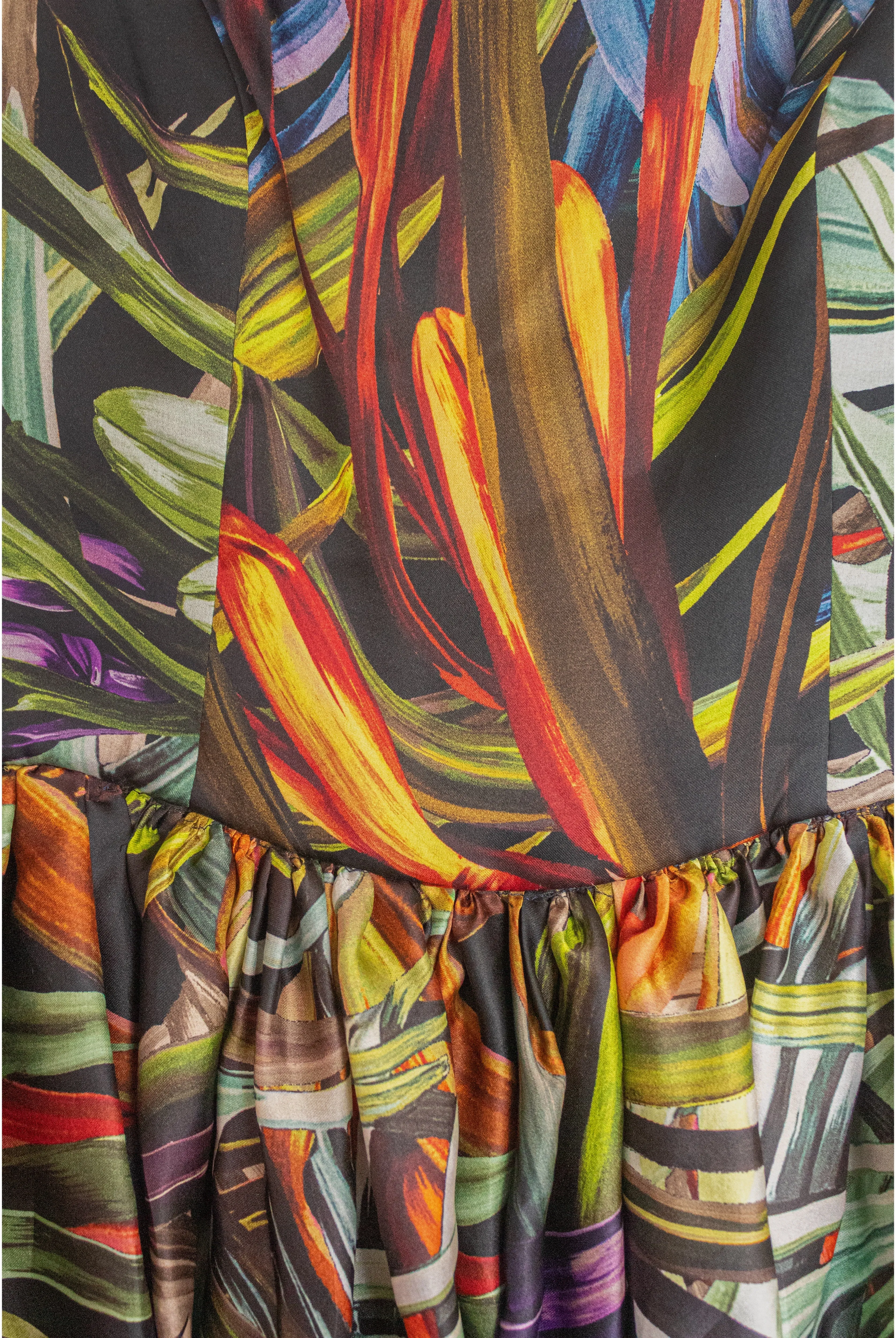 Tropical Boat Neck Ballgown sold by Naeem Khan product image thumbnail 5