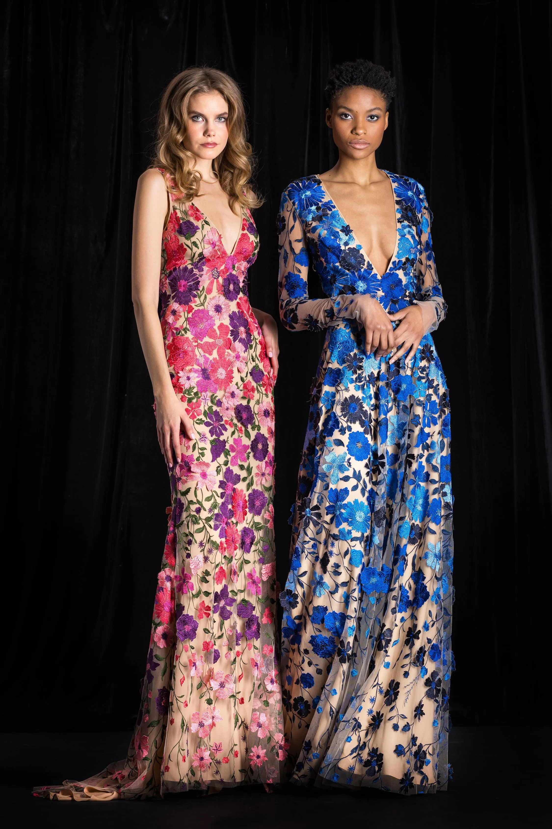 Floral Applique Sleeveless Gown sold by Naeem Khan product image thumbnail 3