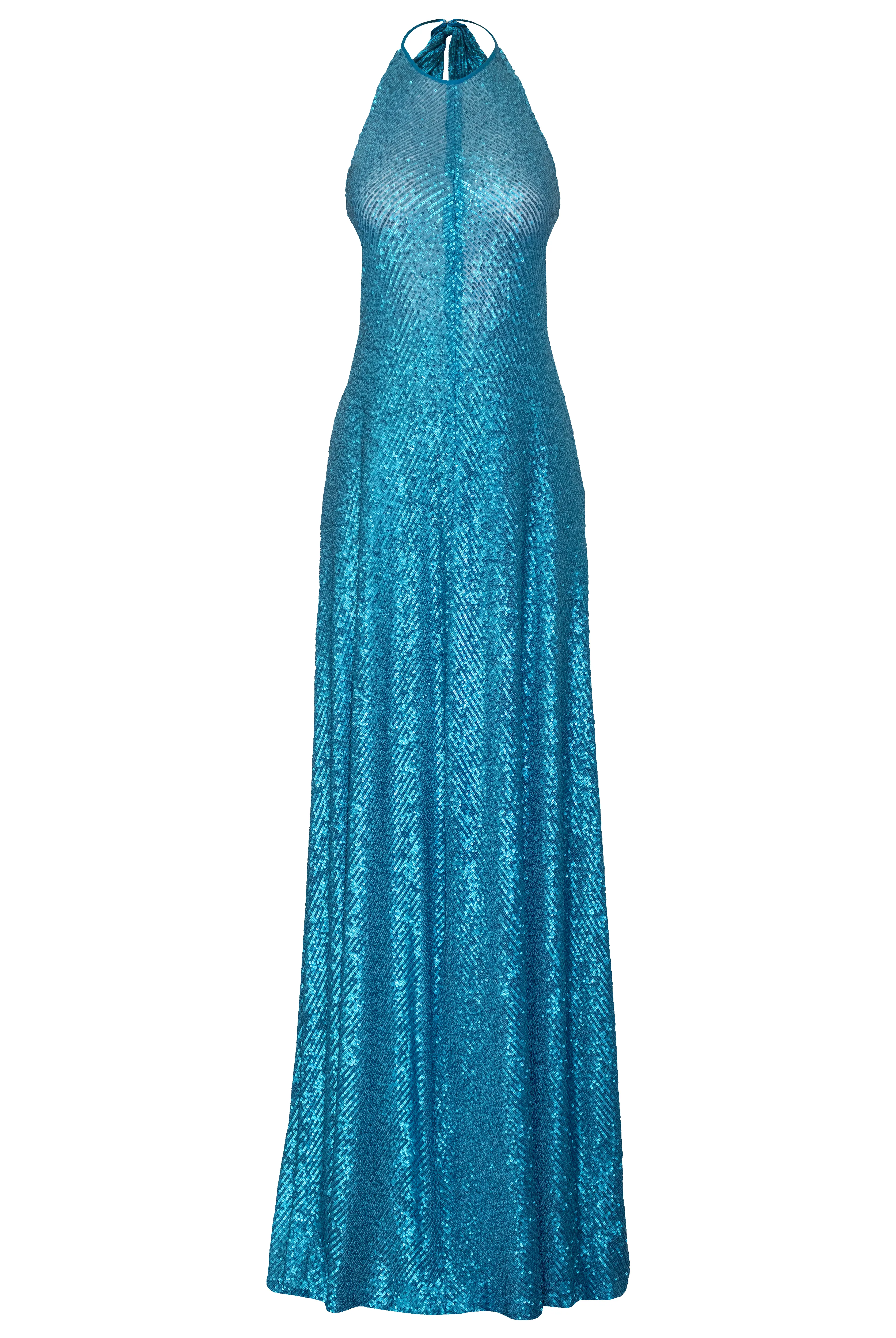 Stretch Sequin Halter Gown sold by Naeem Khan product image thumbnail 2