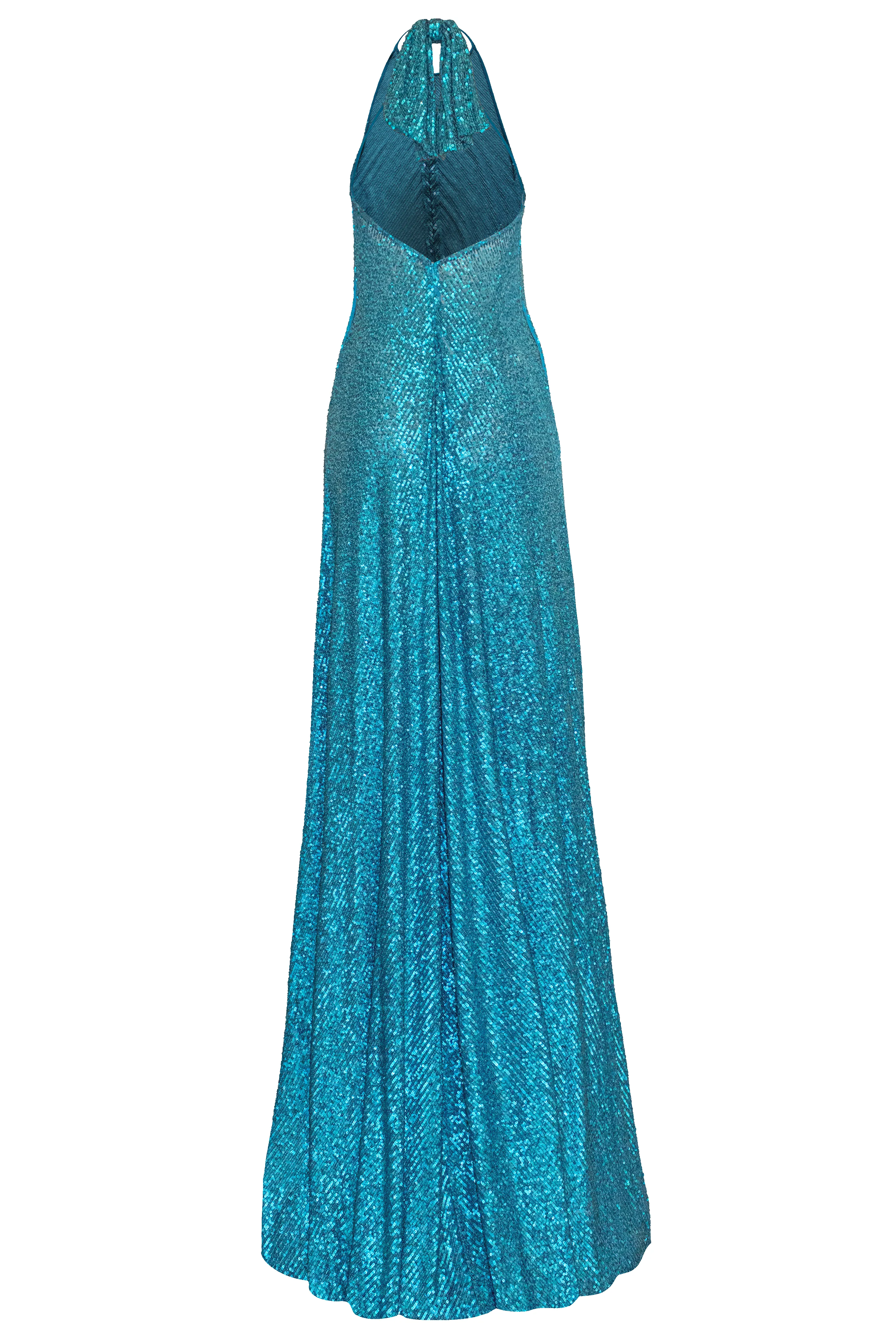 Stretch Sequin Halter Gown sold by Naeem Khan product image thumbnail 3