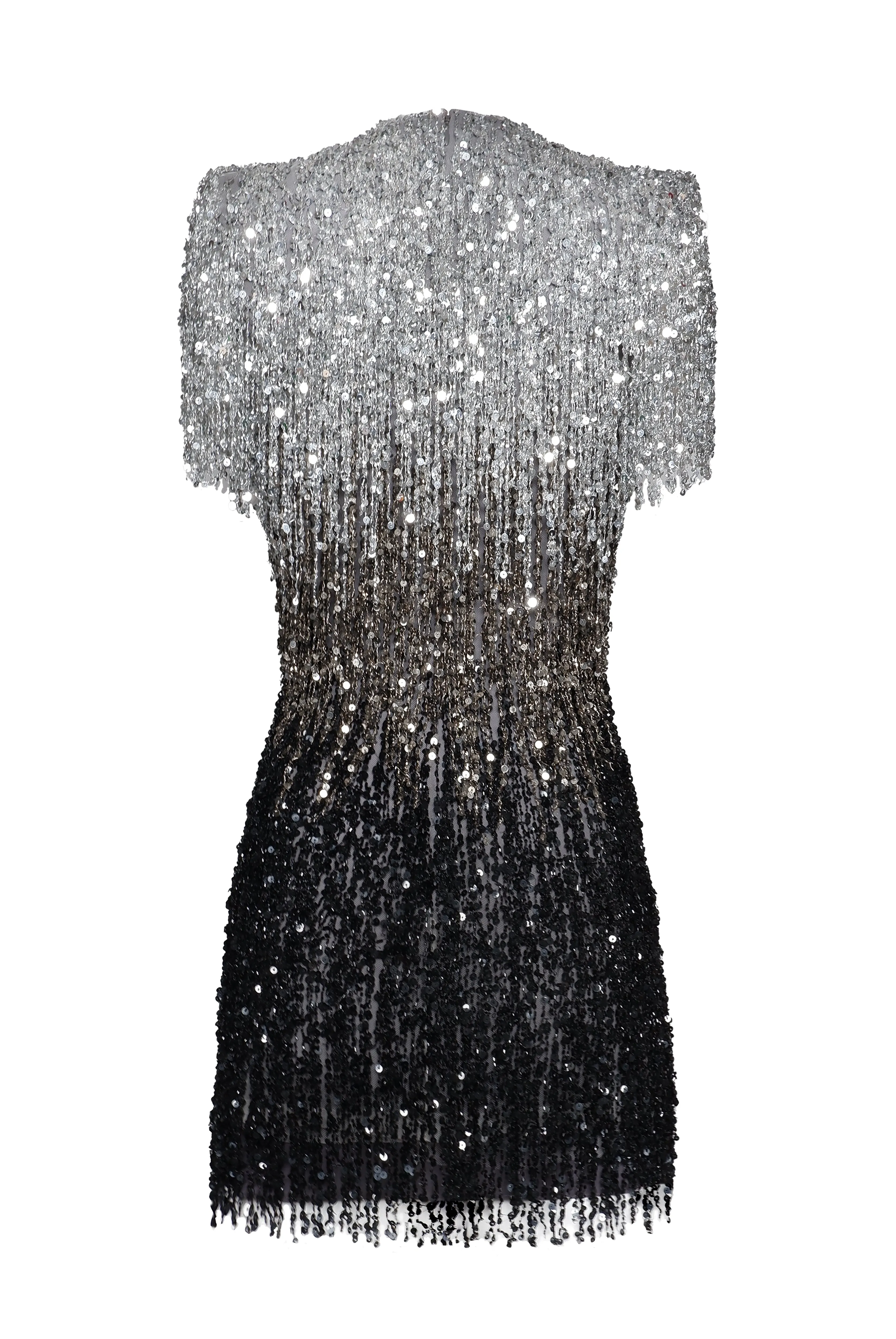 OMBRE SEQUIN FRINGE DRESS sold by Naeem Khan product image thumbnail 3