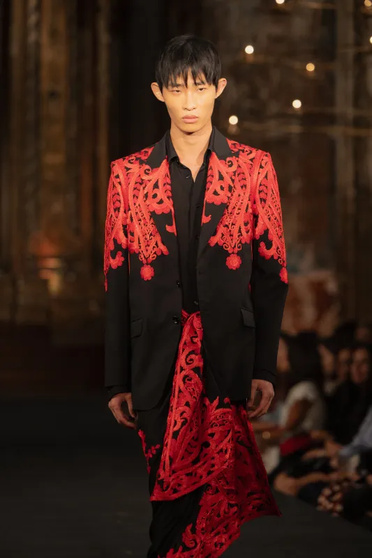 EMBROIDERED BLAZER sold by Naeem Khan