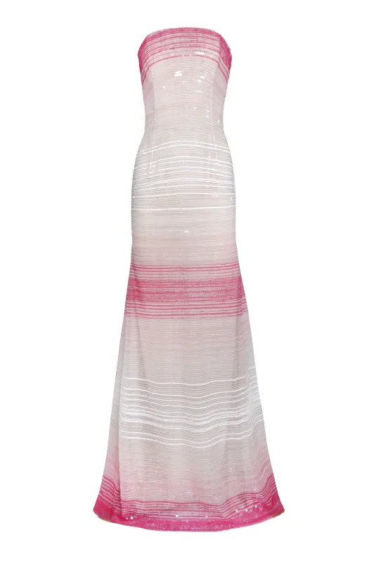 STRAPLESS FIT-AND-FLARE GOWN sold by Naeem Khan