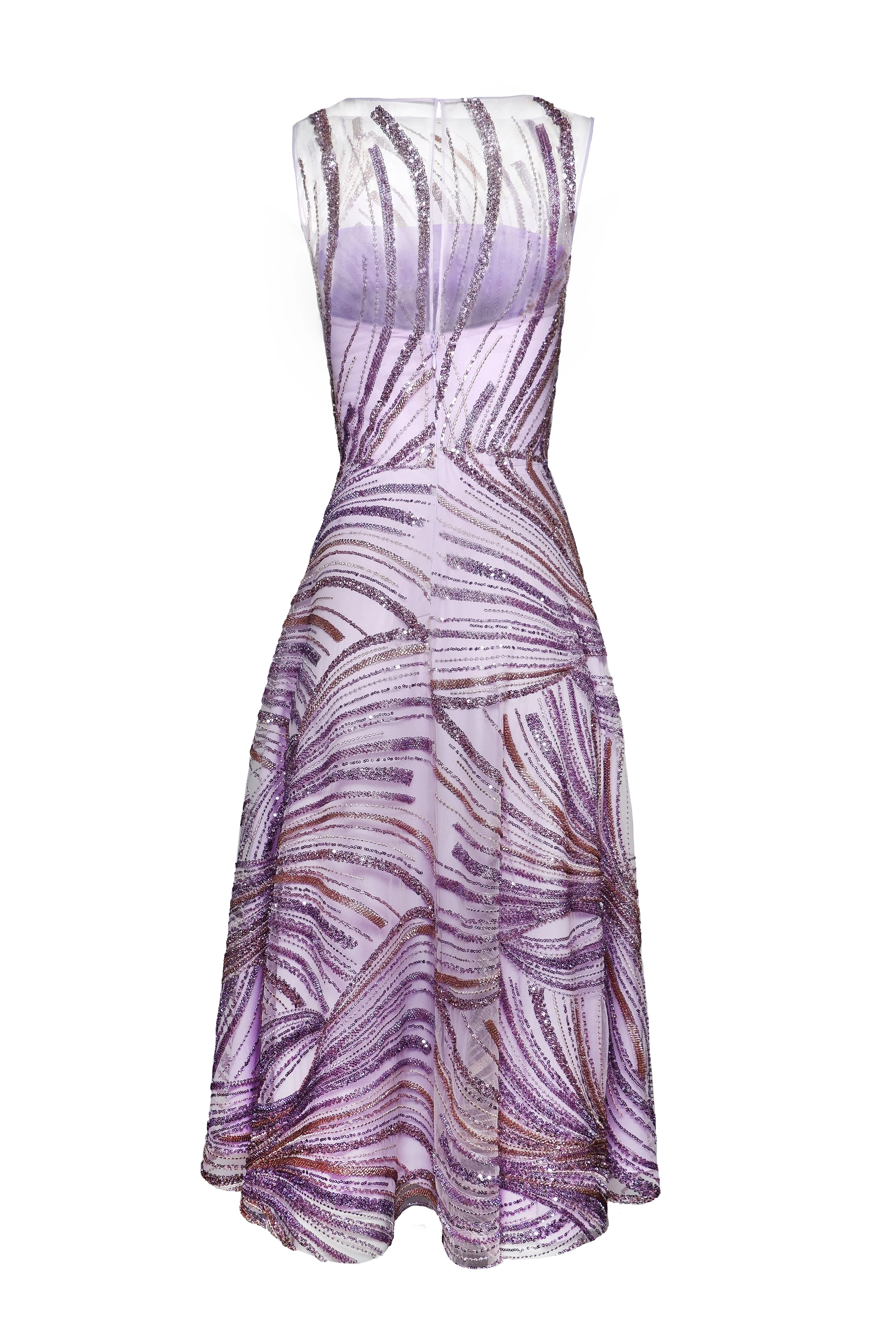 BEADED BOATNECK SLEEVELESS DRESS sold by Naeem Khan product image thumbnail 3