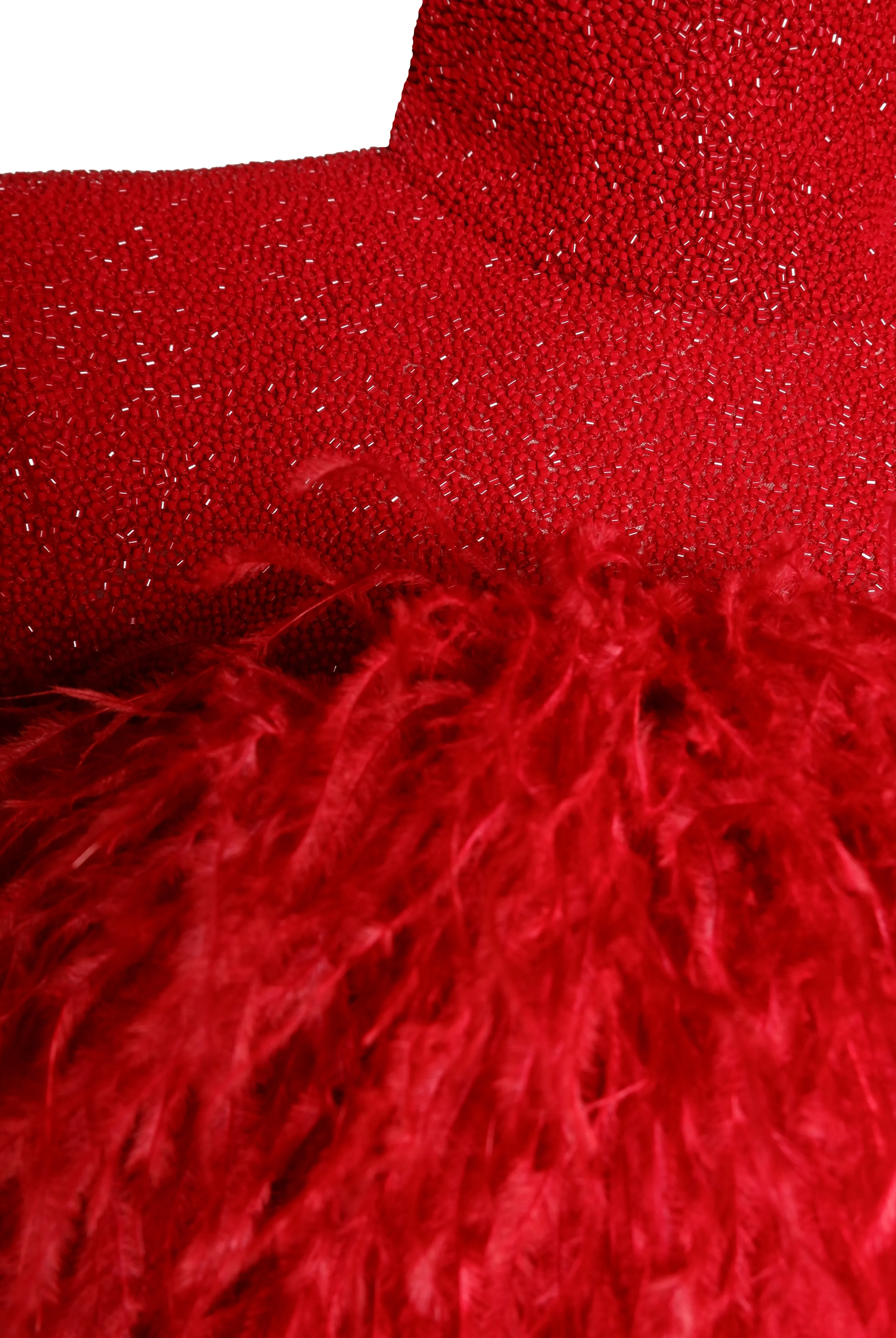 BEADED TOP WITH FEATHERS sold by Naeem Khan product image thumbnail 4