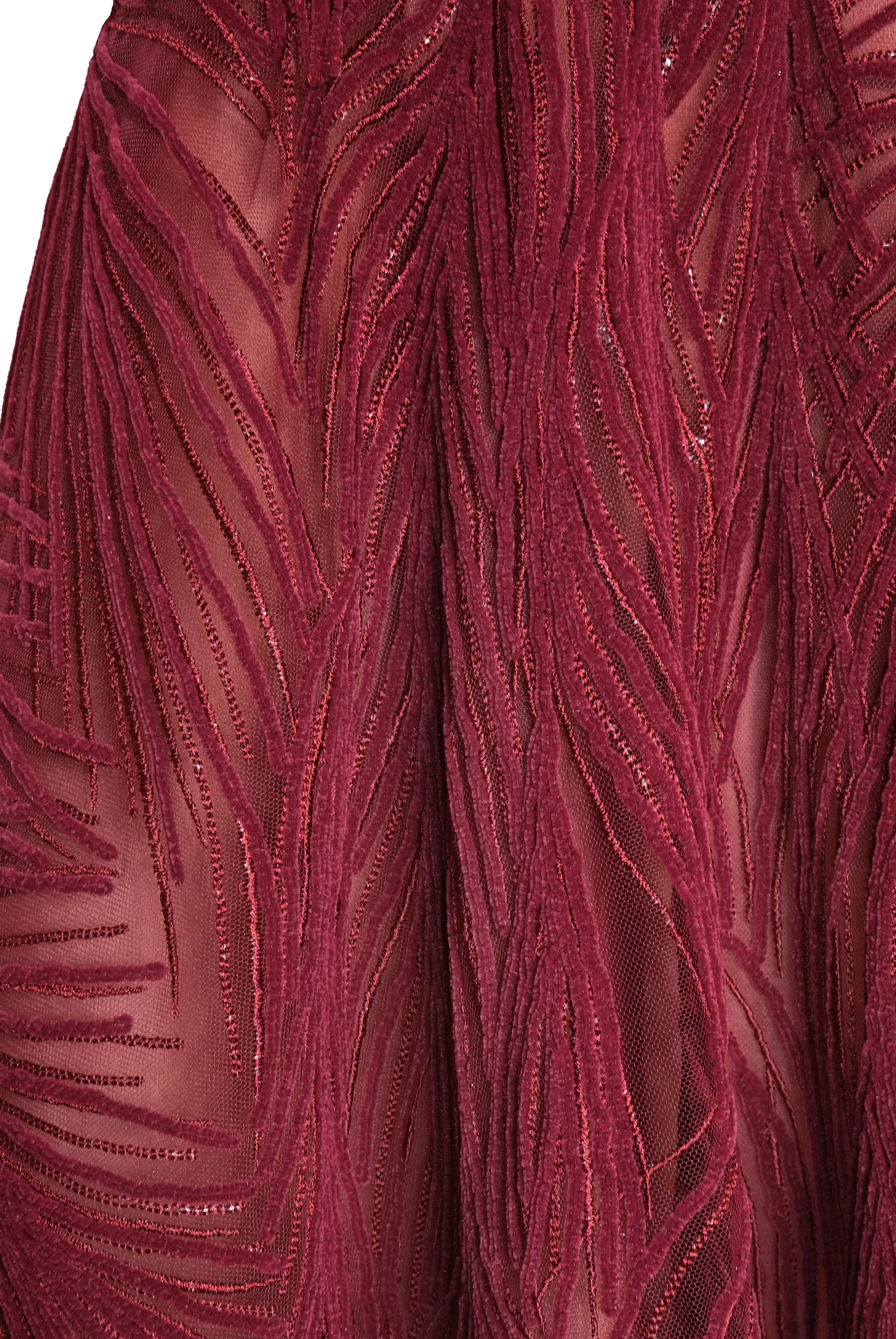 LIGHT VELVET HALTER TEA-LENGTH DRESS sold by Naeem Khan product image thumbnail 4