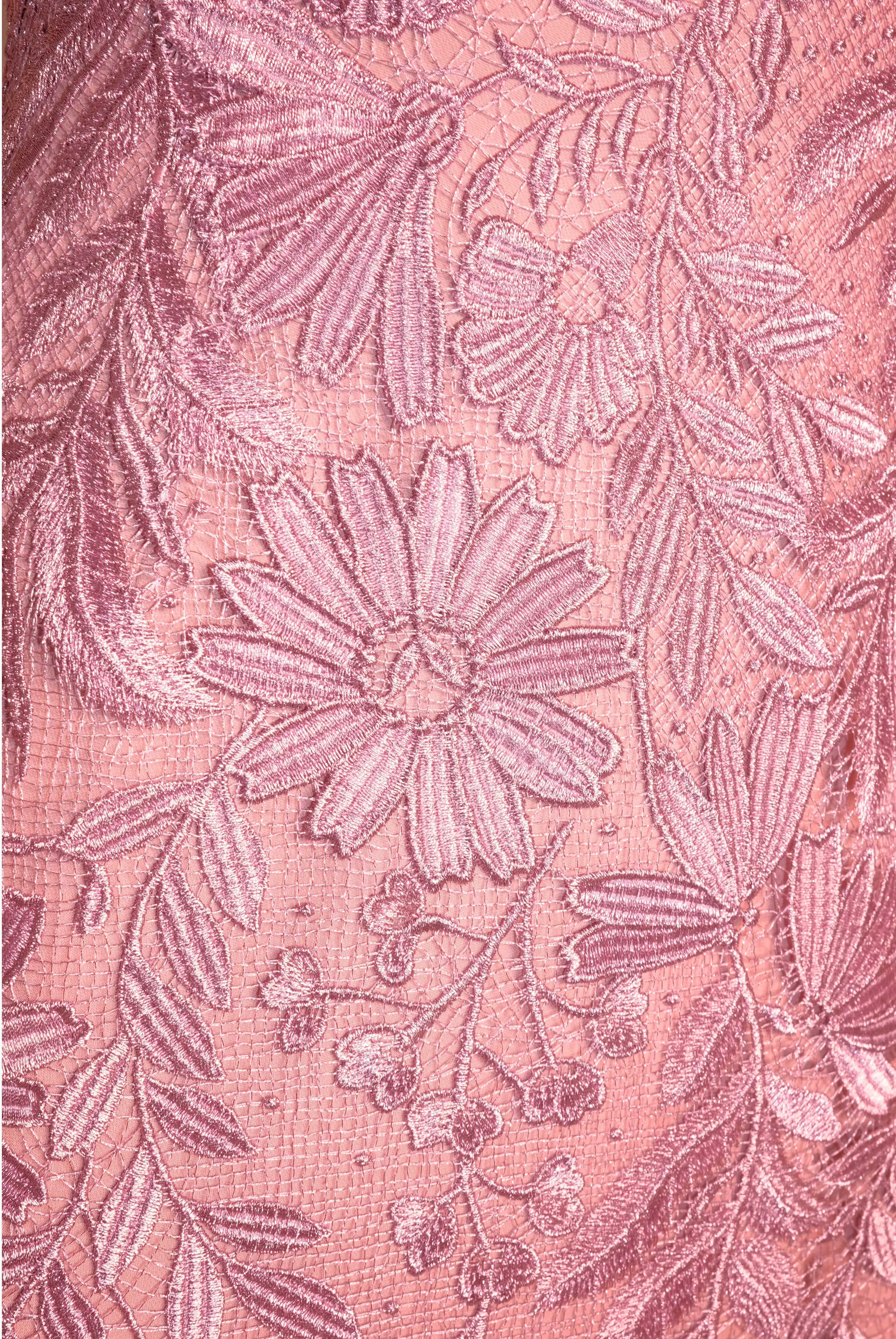 METALLIC LACE LONG SLEEVE GOWN sold by Naeem Khan product image thumbnail 4