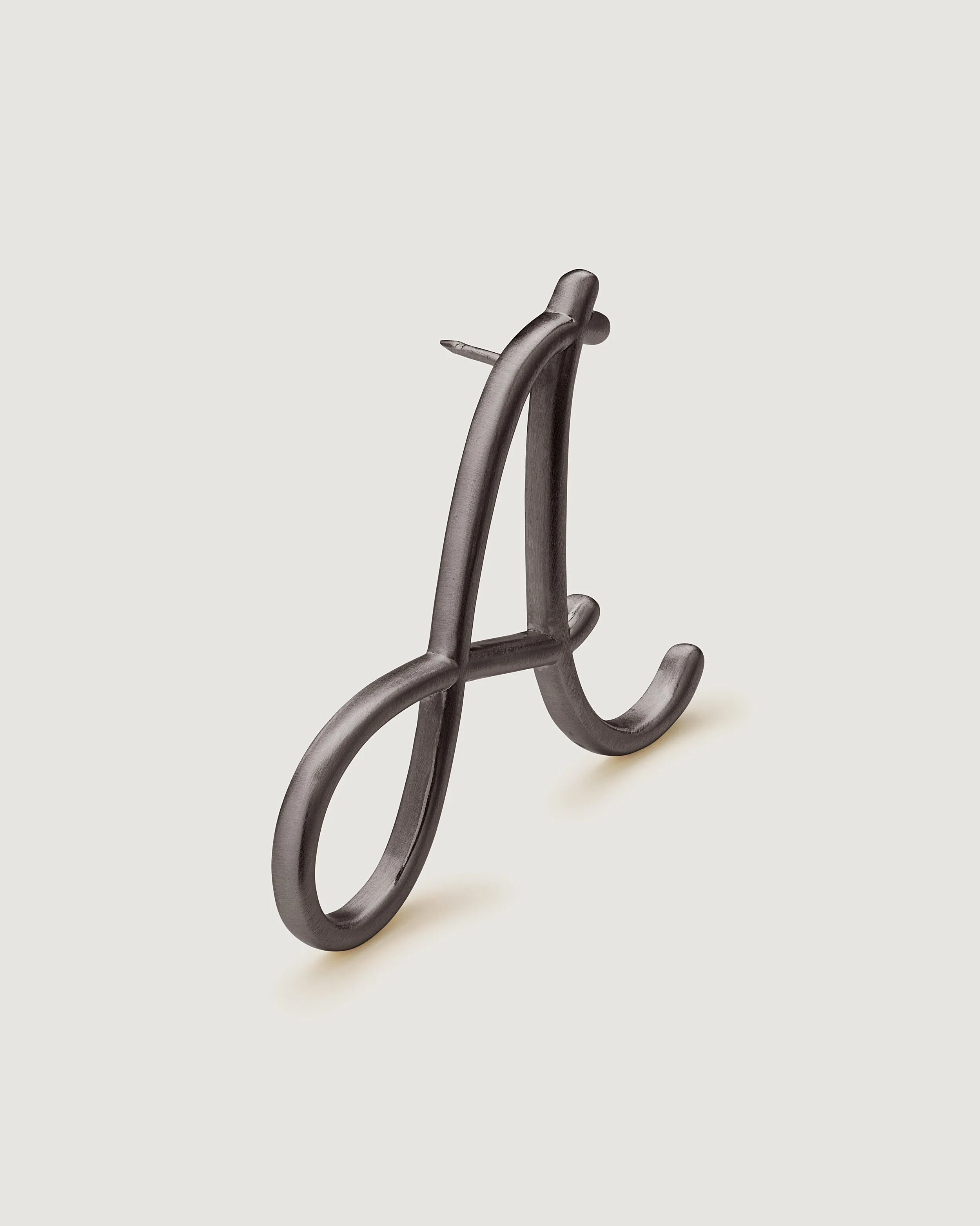Alphabet Bag Charm | Brushed Gunmetal sold by Naghedi product image thumbnail 2