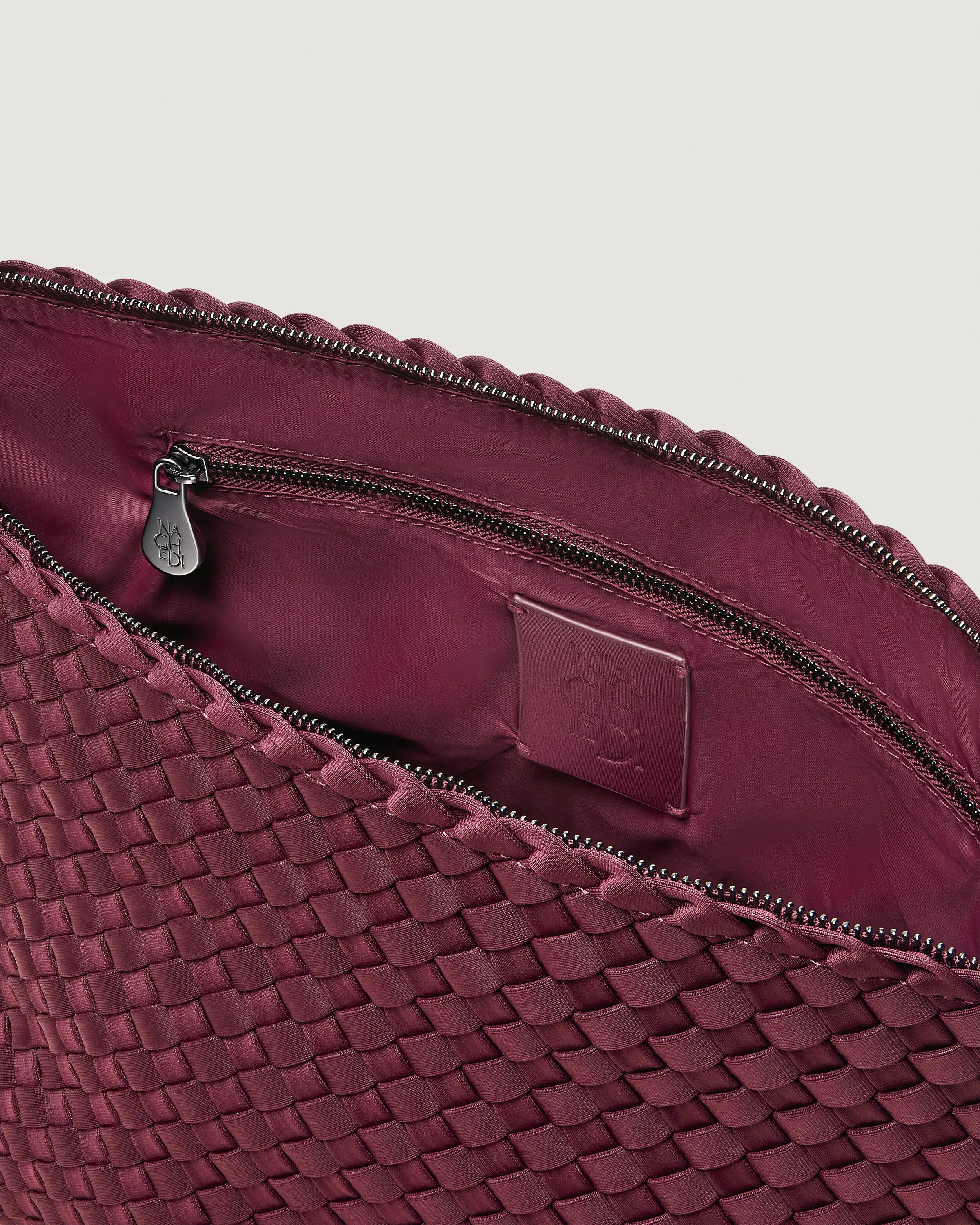 Portofino Large Cosmetic Pouch | Bordeaux sold by Naghedi product image thumbnail 2