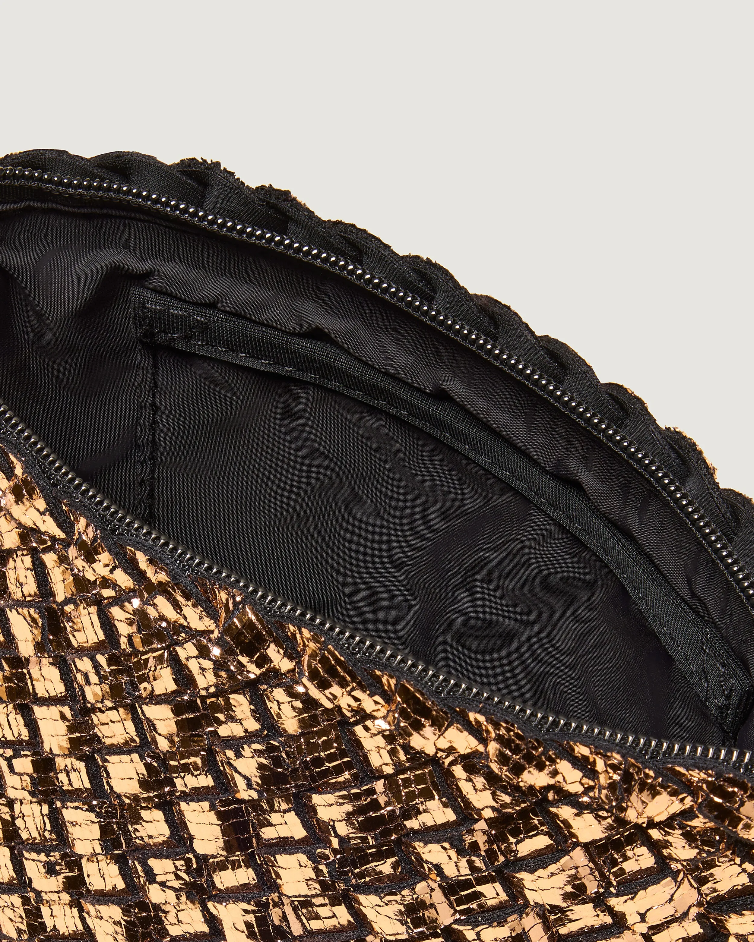 Portofino Petit Cosmetic Pouch Metallic | Rose Gold sold by Naghedi product image thumbnail 2