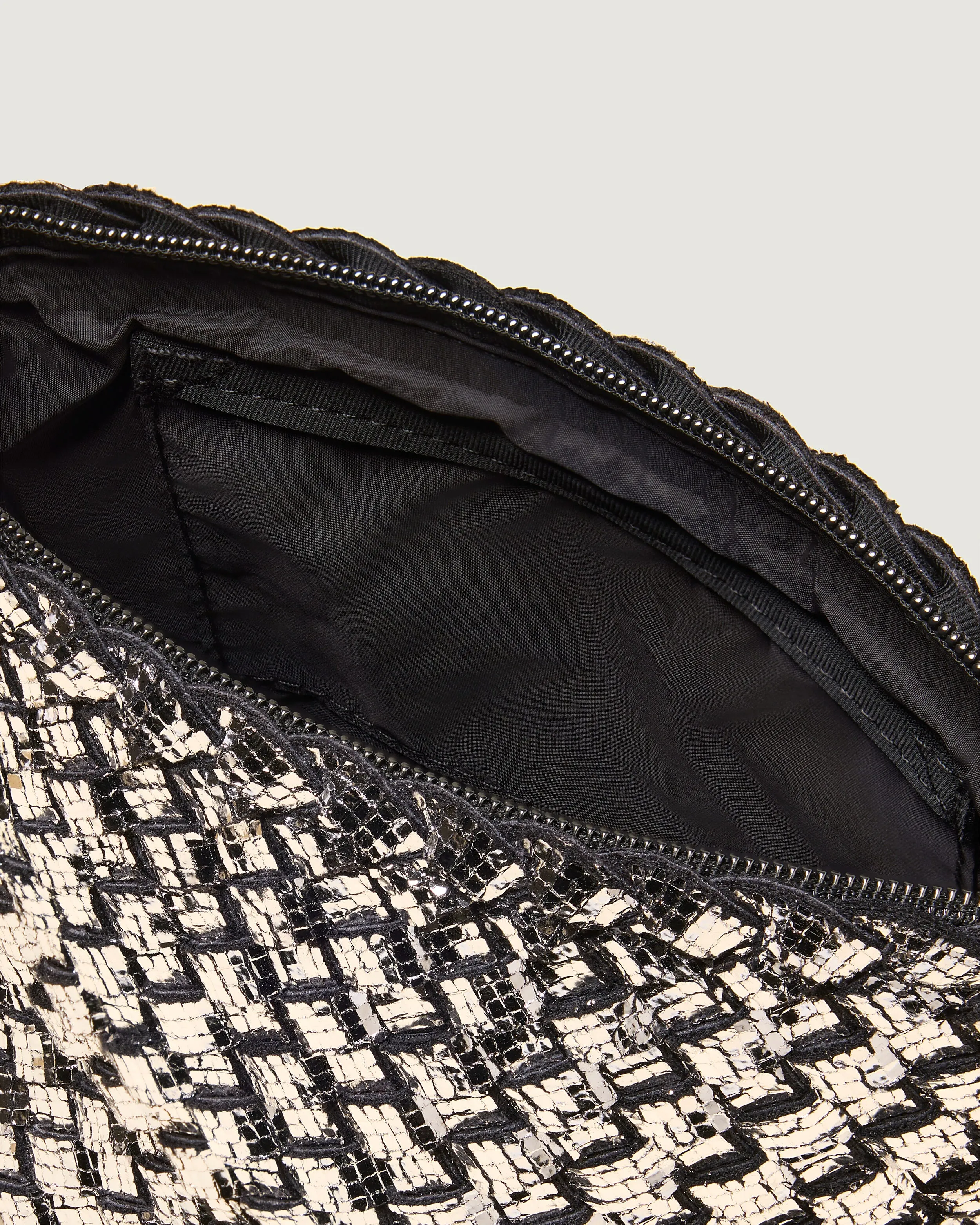 Portofino Petit Cosmetic Pouch Metallic | Silver sold by Naghedi product image thumbnail 2