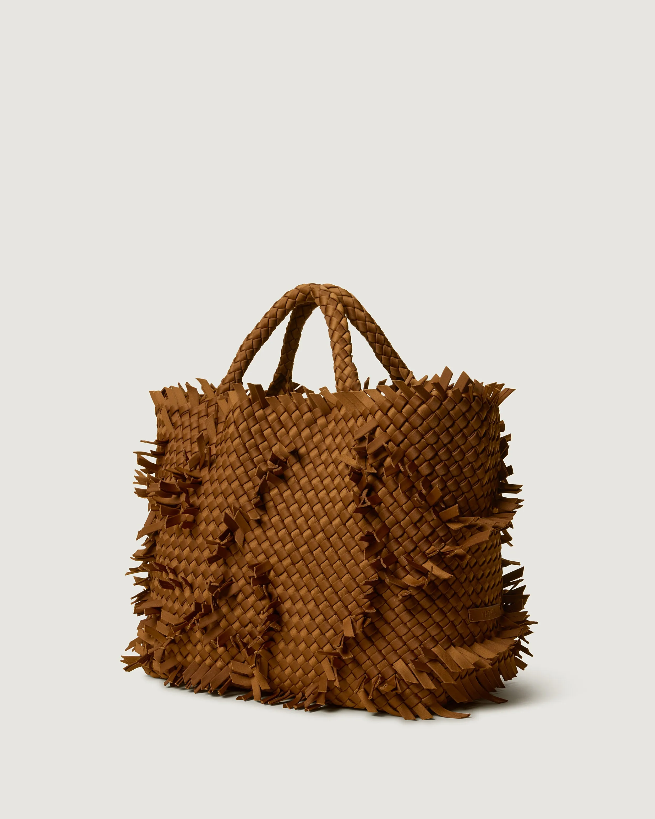 St. Barths Medium Tote Fray | Teak sold by Naghedi product image thumbnail 4