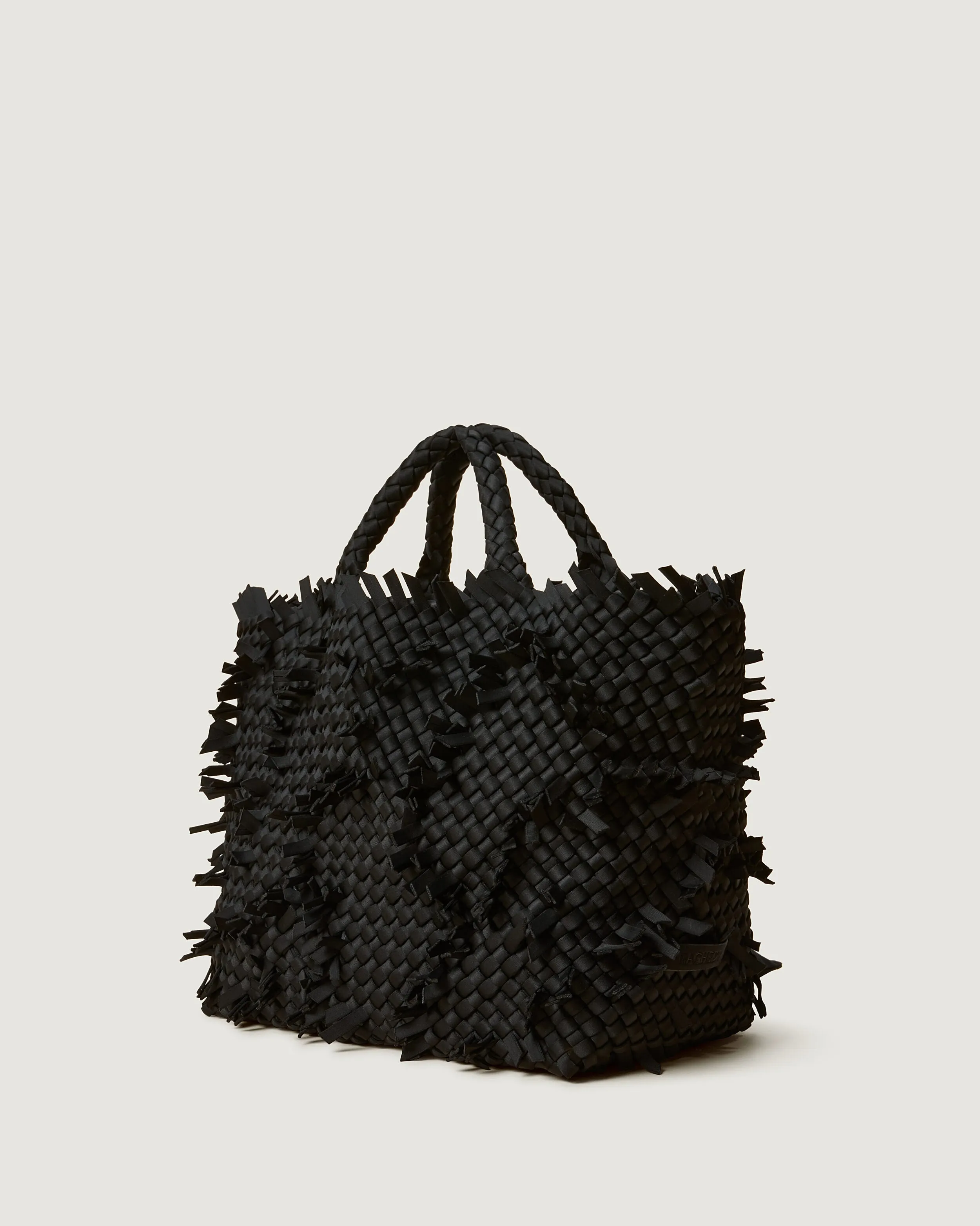 St. Barths Medium Tote Fray | Onyx sold by Naghedi product image thumbnail 4