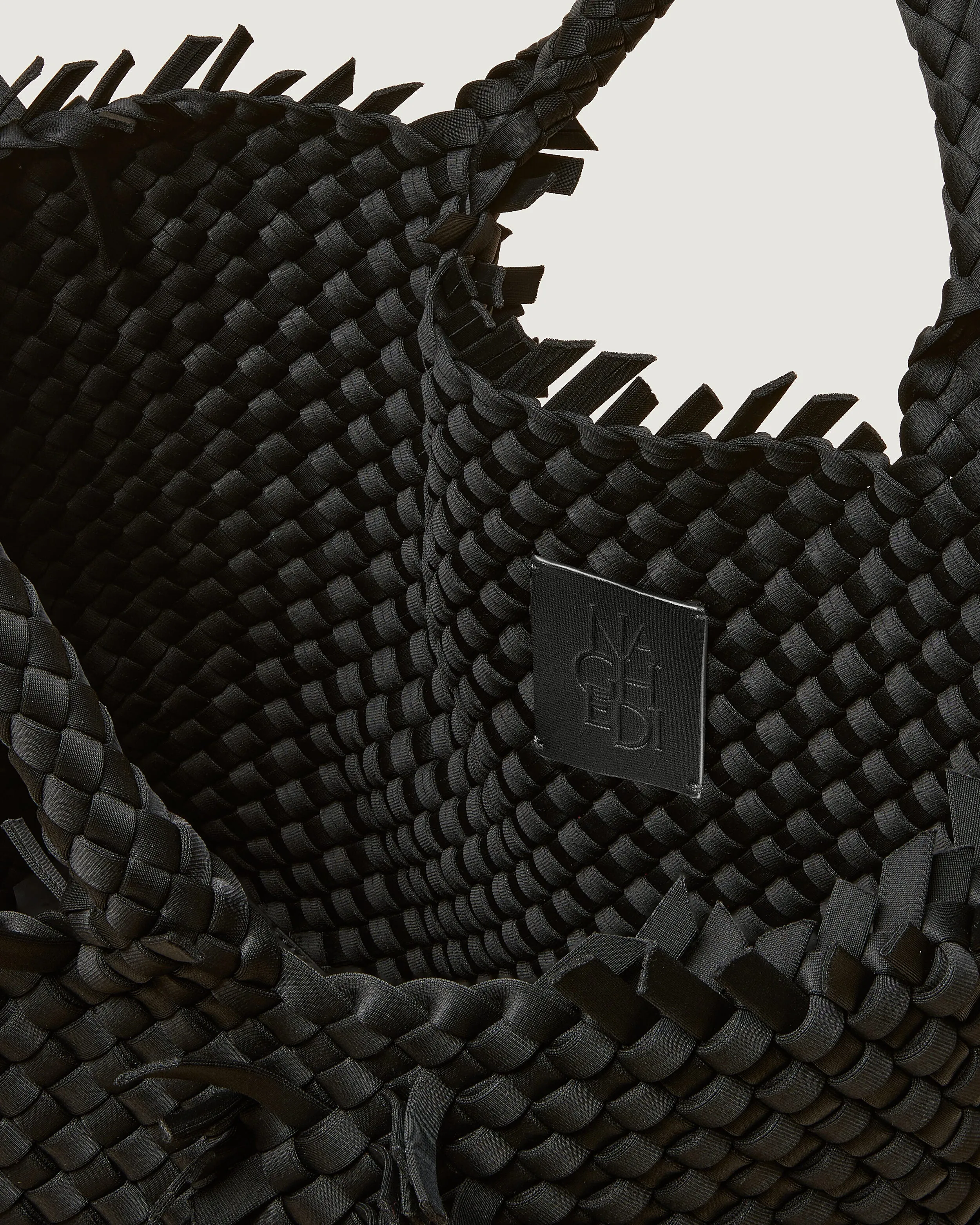 St. Barths Medium Tote Fray | Onyx sold by Naghedi product image thumbnail 2