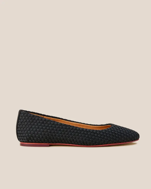 Nomad Ballet Flat | Onyx sold by Naghedi
