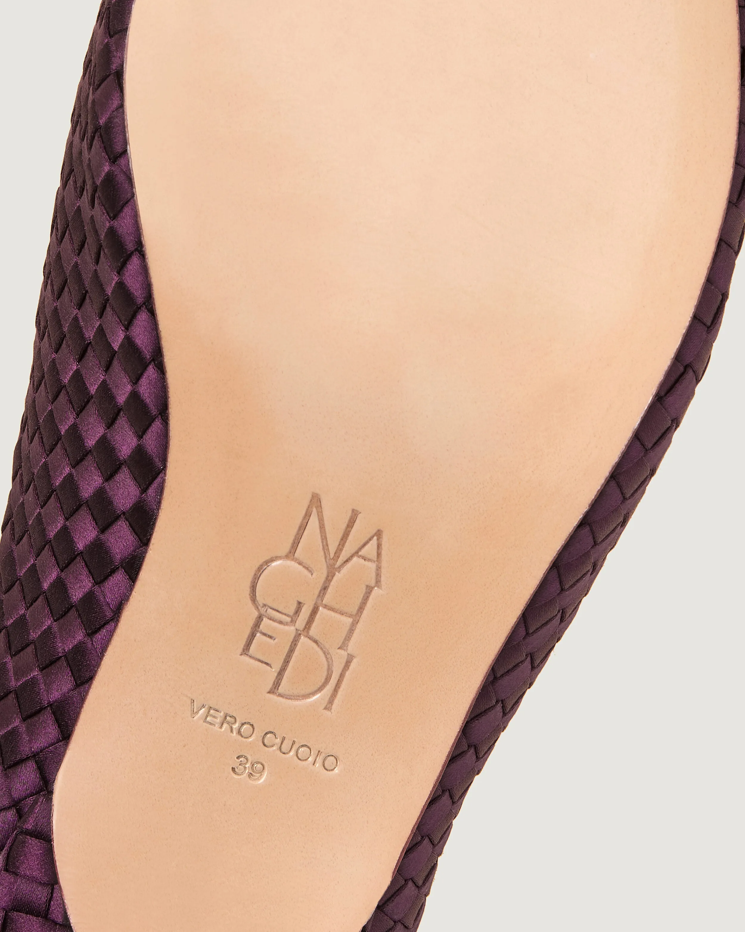 Strada Kitten Heel Satin | Currant sold by Naghedi product image thumbnail 4