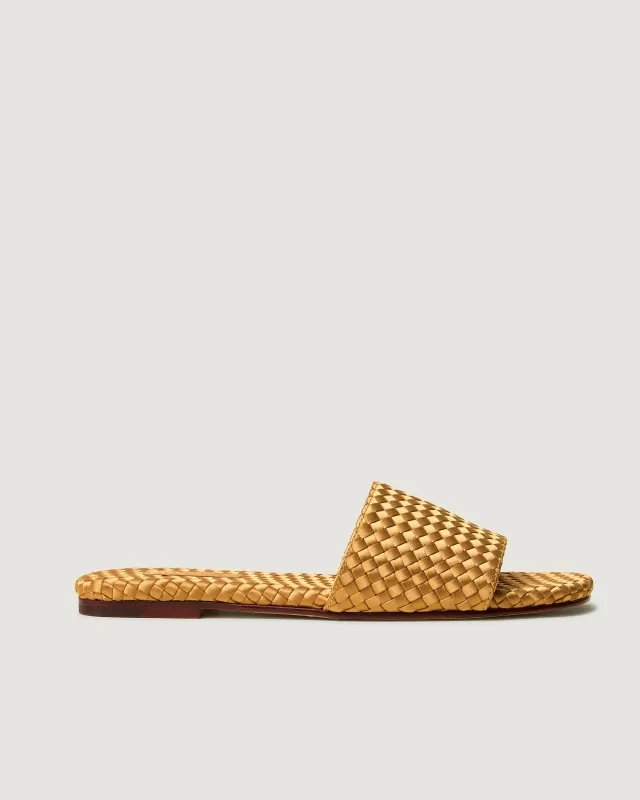 St. Barths Slide Satin | Ore made by Naghedi