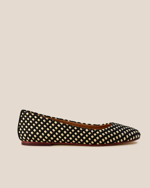 Nomad Ballet Flat Raffia | Costa sold by Naghedi