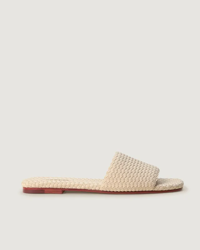 St. Barths Slide | Ecru sold by Naghedi