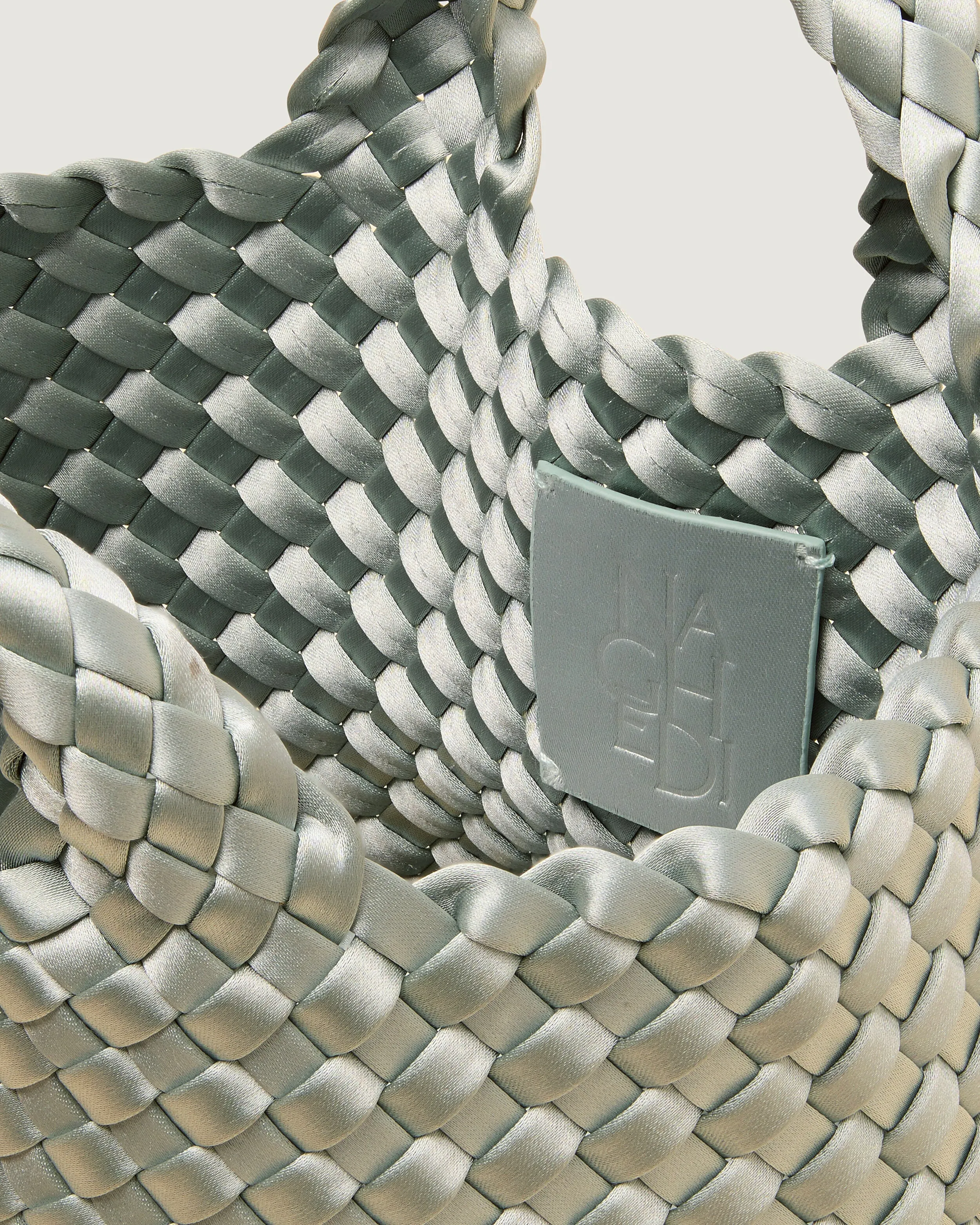 St. Barths Petit Tote Satin | Wintergreen sold by Naghedi product image thumbnail 2