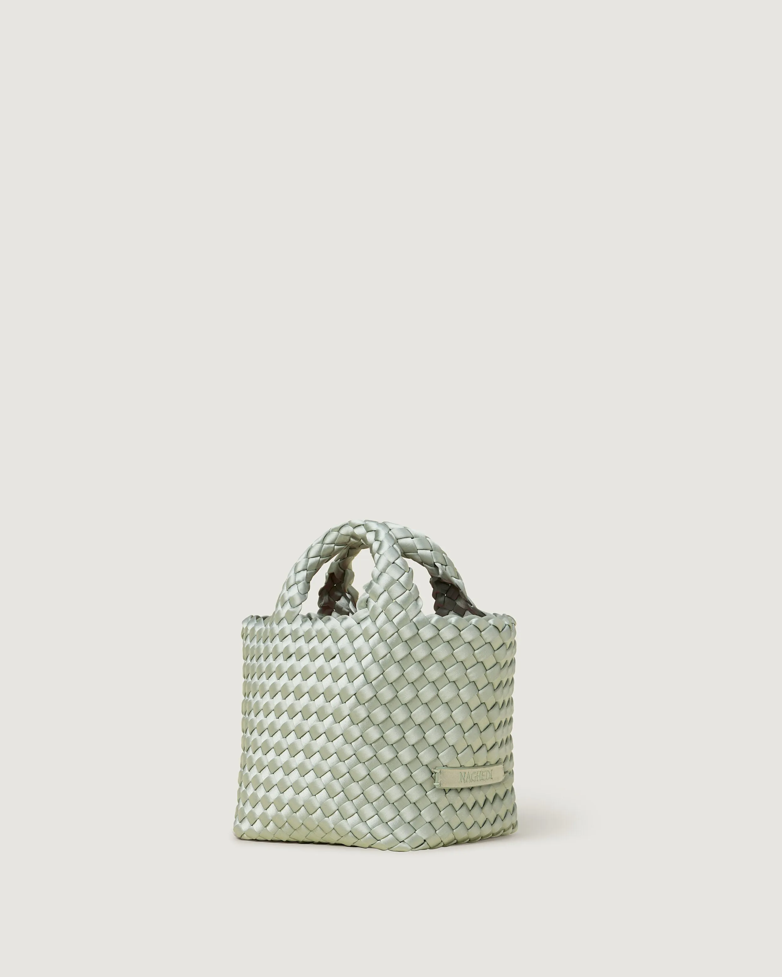 St. Barths Petit Tote Satin | Wintergreen sold by Naghedi product image thumbnail 4