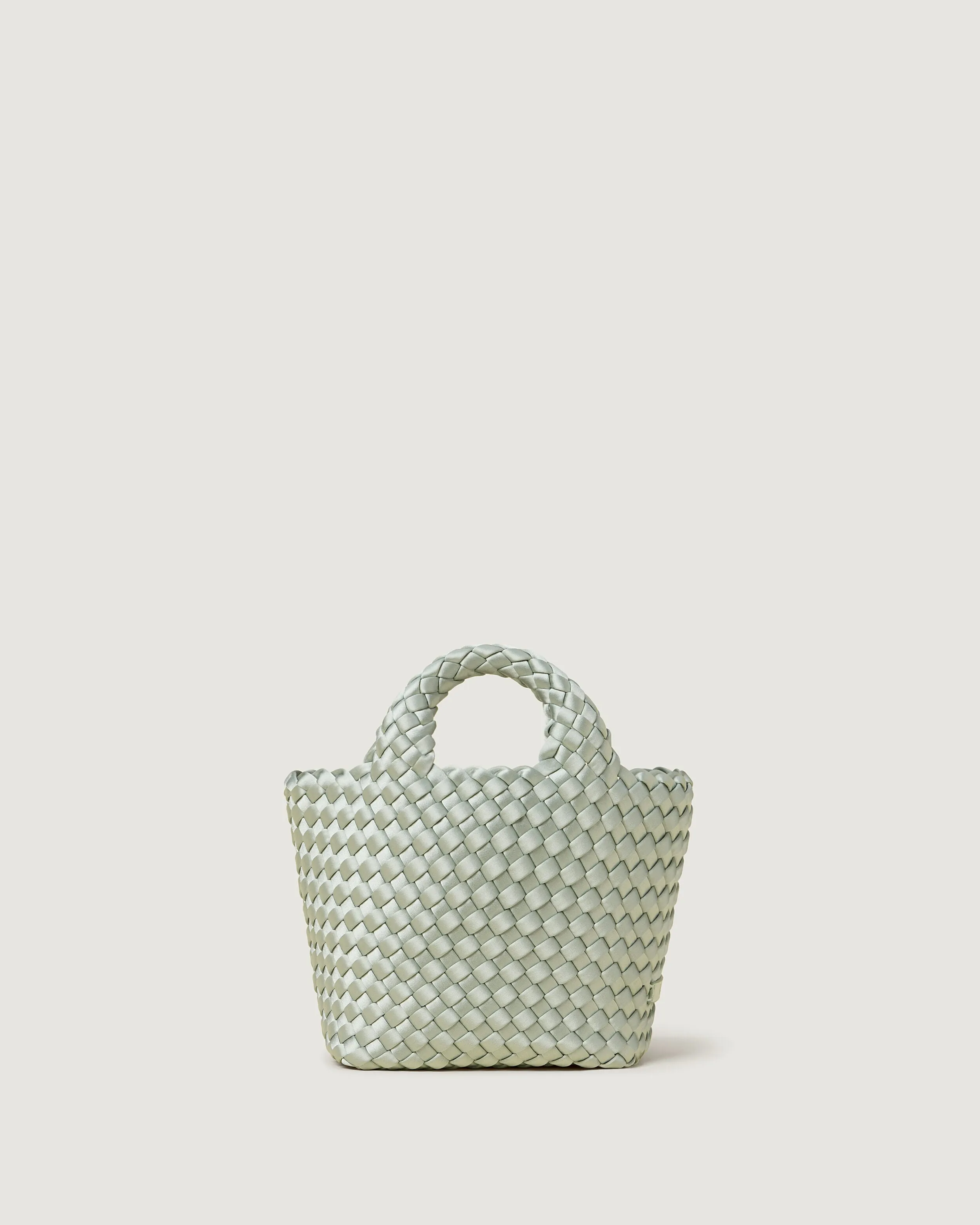 St. Barths Petit Tote Satin | Wintergreen sold by Naghedi
