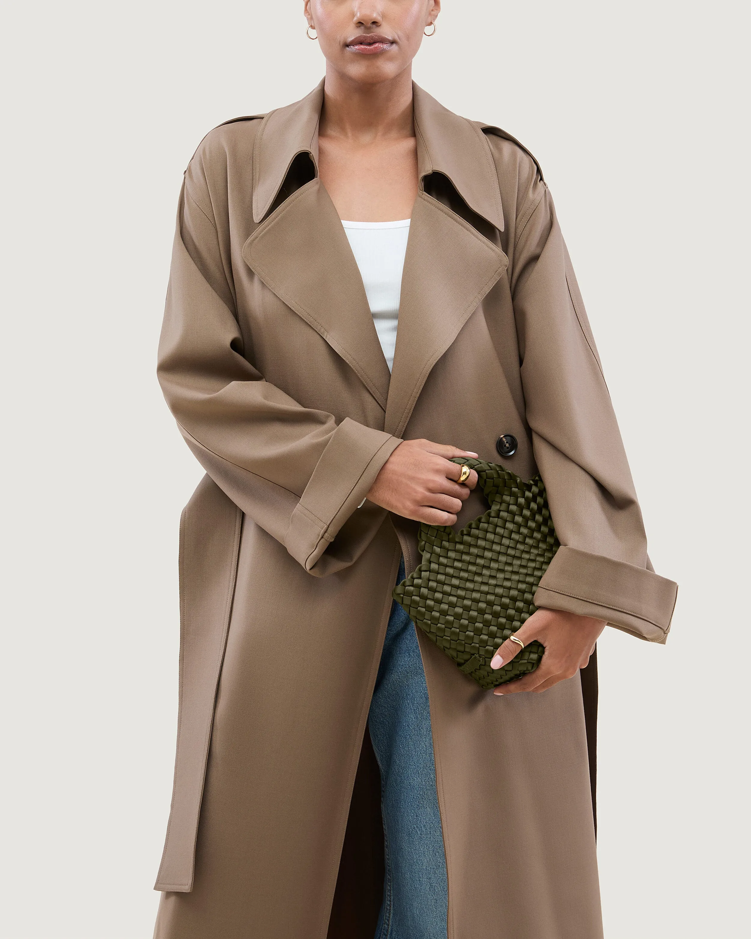 St. Barths Petit Tote Satin | Juniper sold by Naghedi product image thumbnail 5