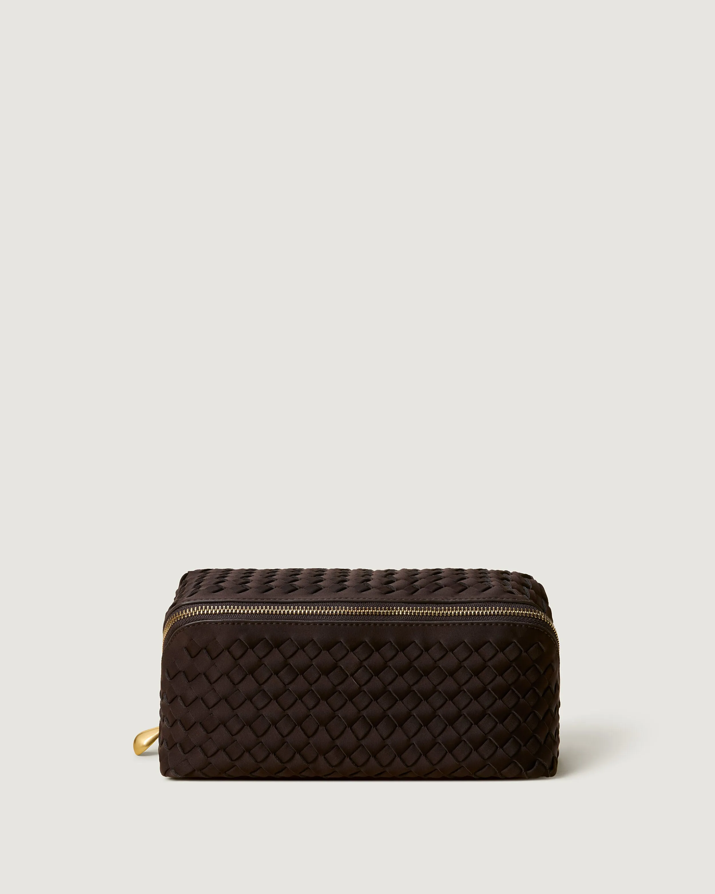 Caravan Medium Cosmetic Case | Chocolate sold by Naghedi