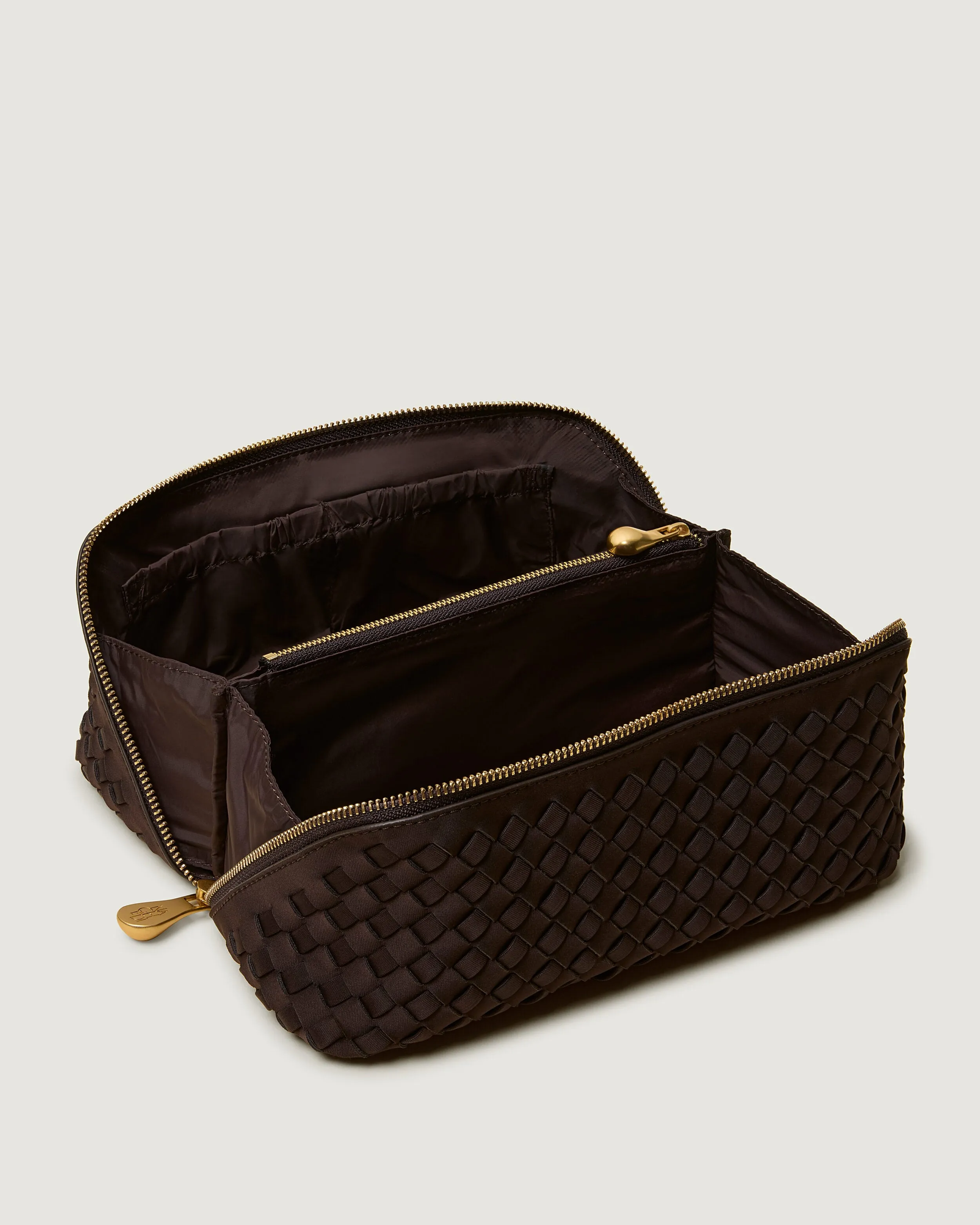 Caravan Medium Cosmetic Case | Chocolate sold by Naghedi product image thumbnail 2