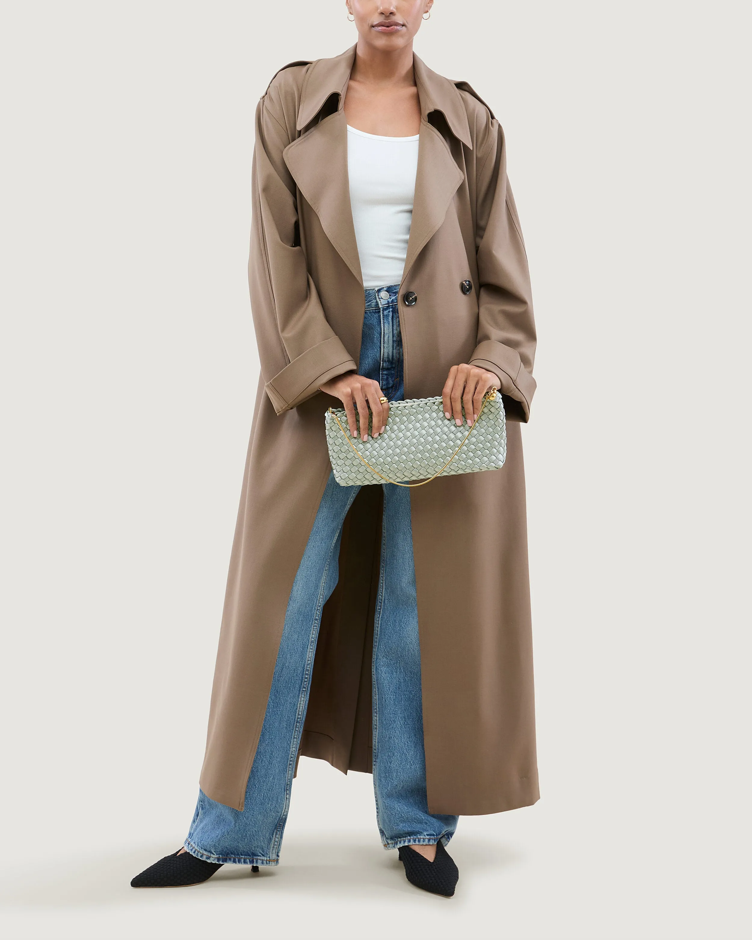 Gala Clutch Satin | Wintergreen sold by Naghedi product image thumbnail 5