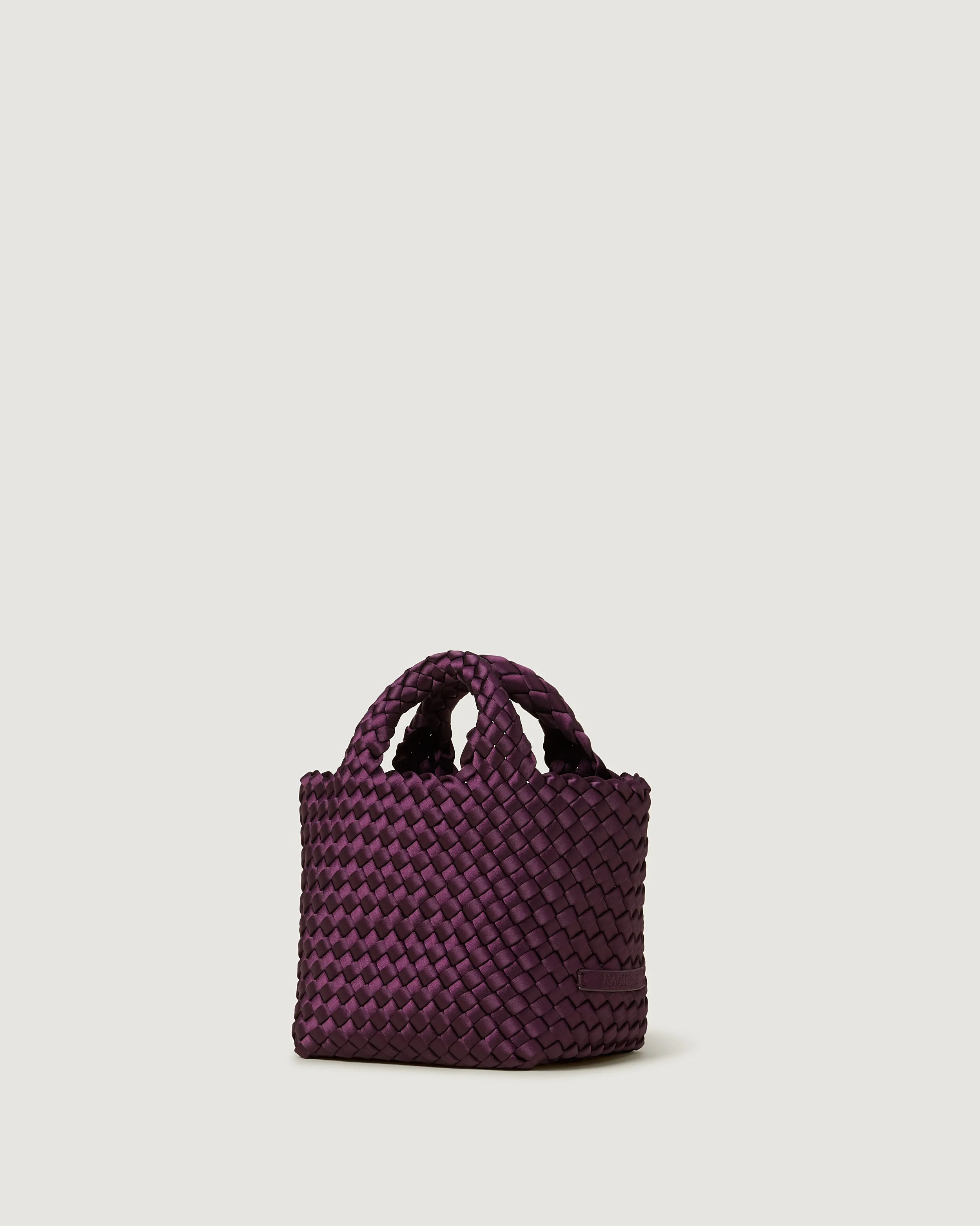 St. Barths Petit Tote Satin | Currant sold by Naghedi product image thumbnail 4