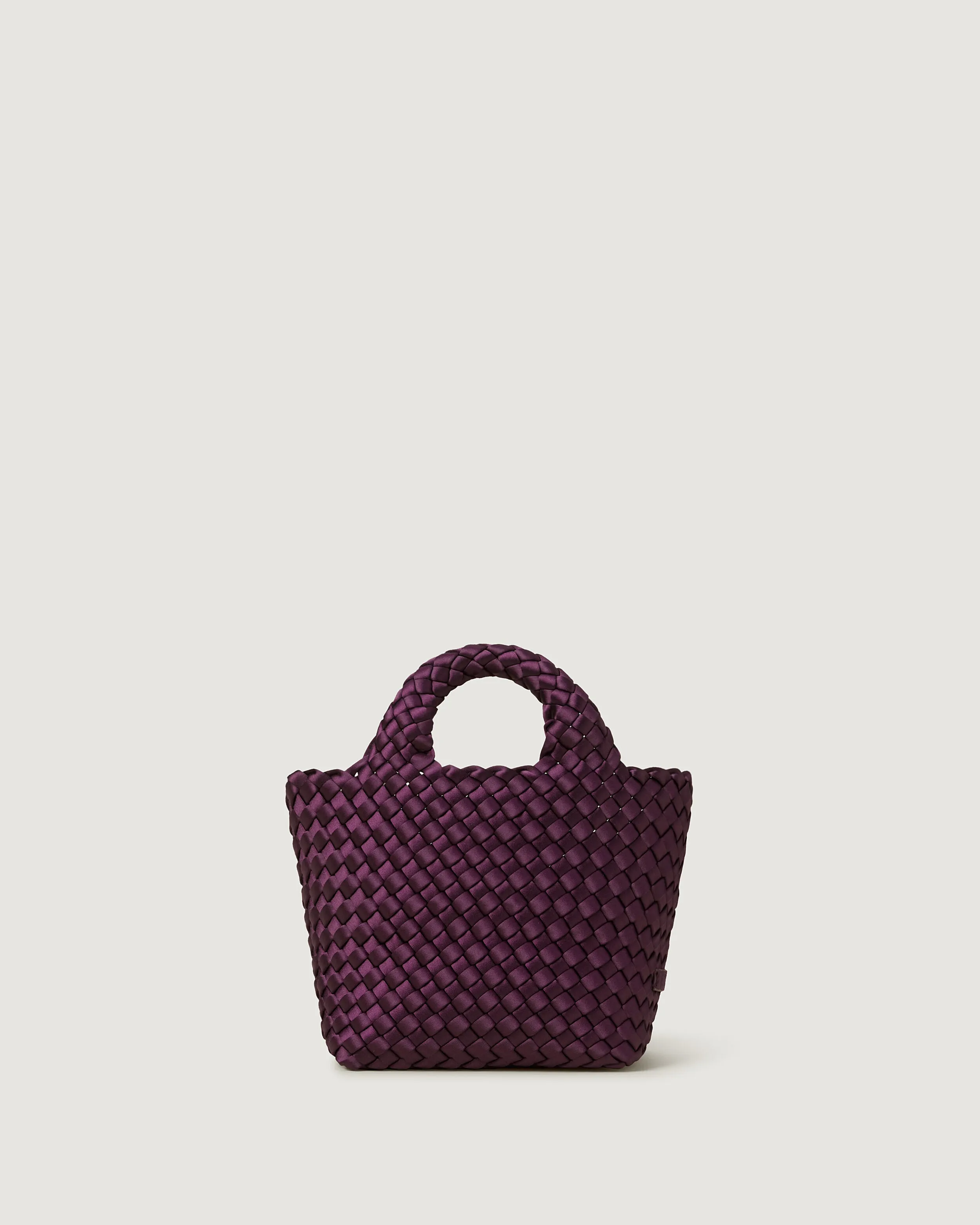 St. Barths Petit Tote Satin | Currant sold by Naghedi