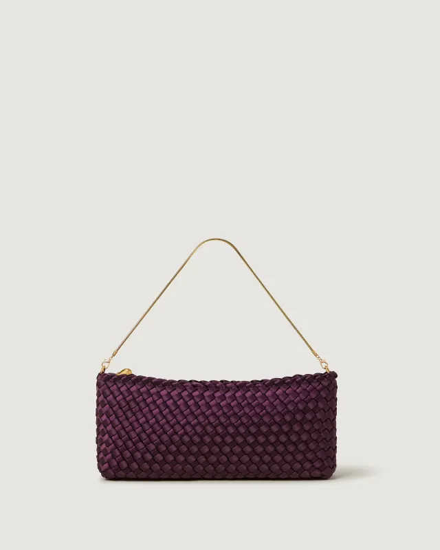 Gala Clutch Satin | Currant sold by Naghedi