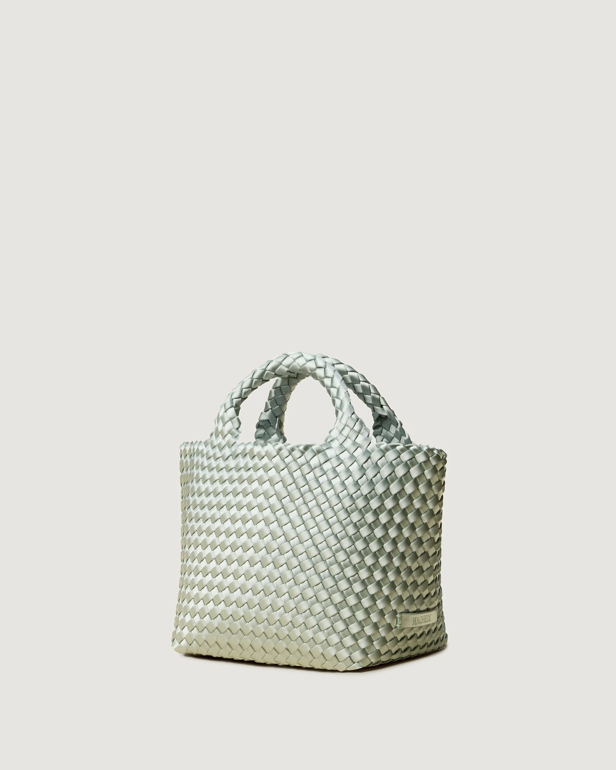St. Barths Small Tote Satin | Wintergreen sold by Naghedi product image thumbnail 4