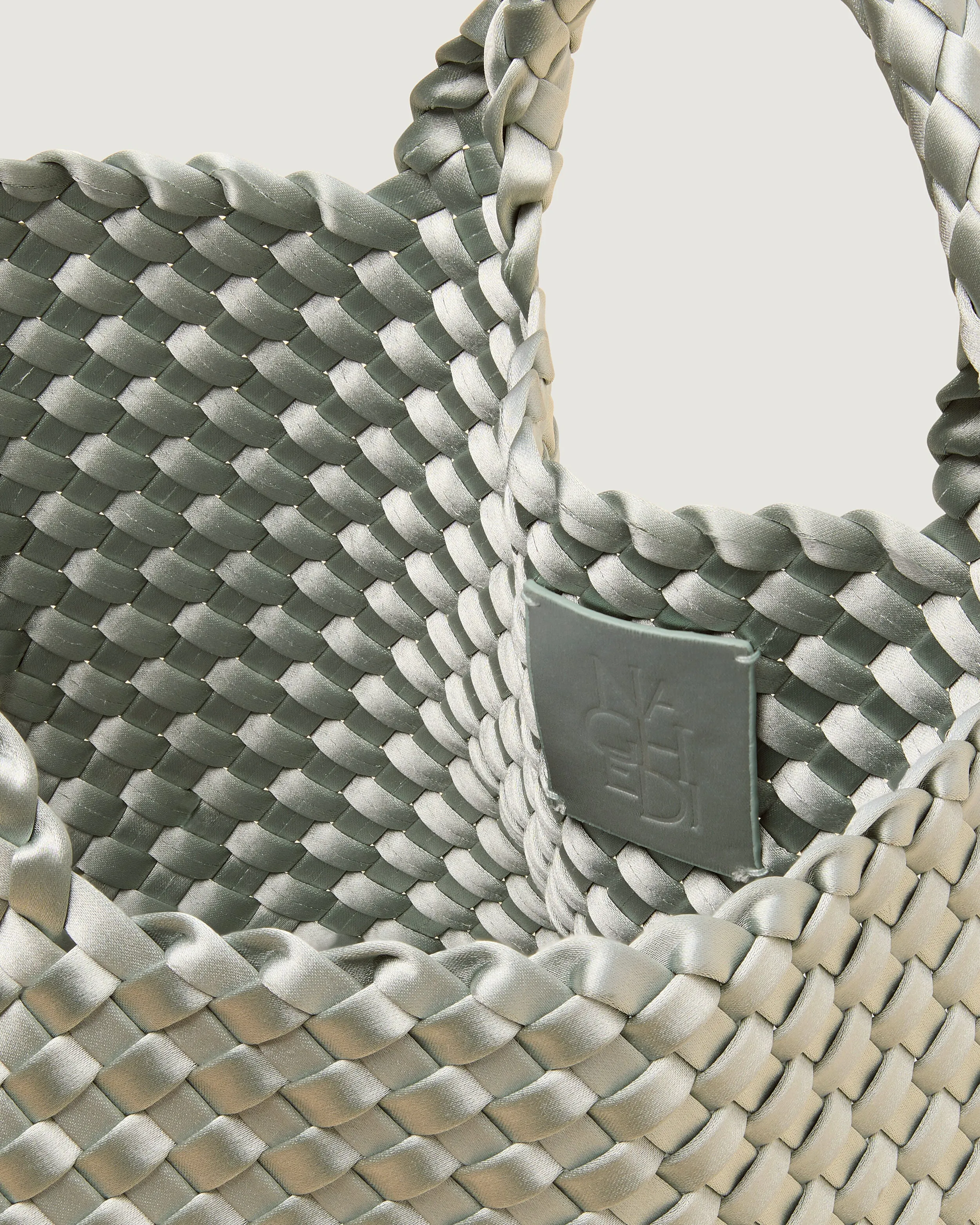 St. Barths Small Tote Satin | Wintergreen sold by Naghedi product image thumbnail 2