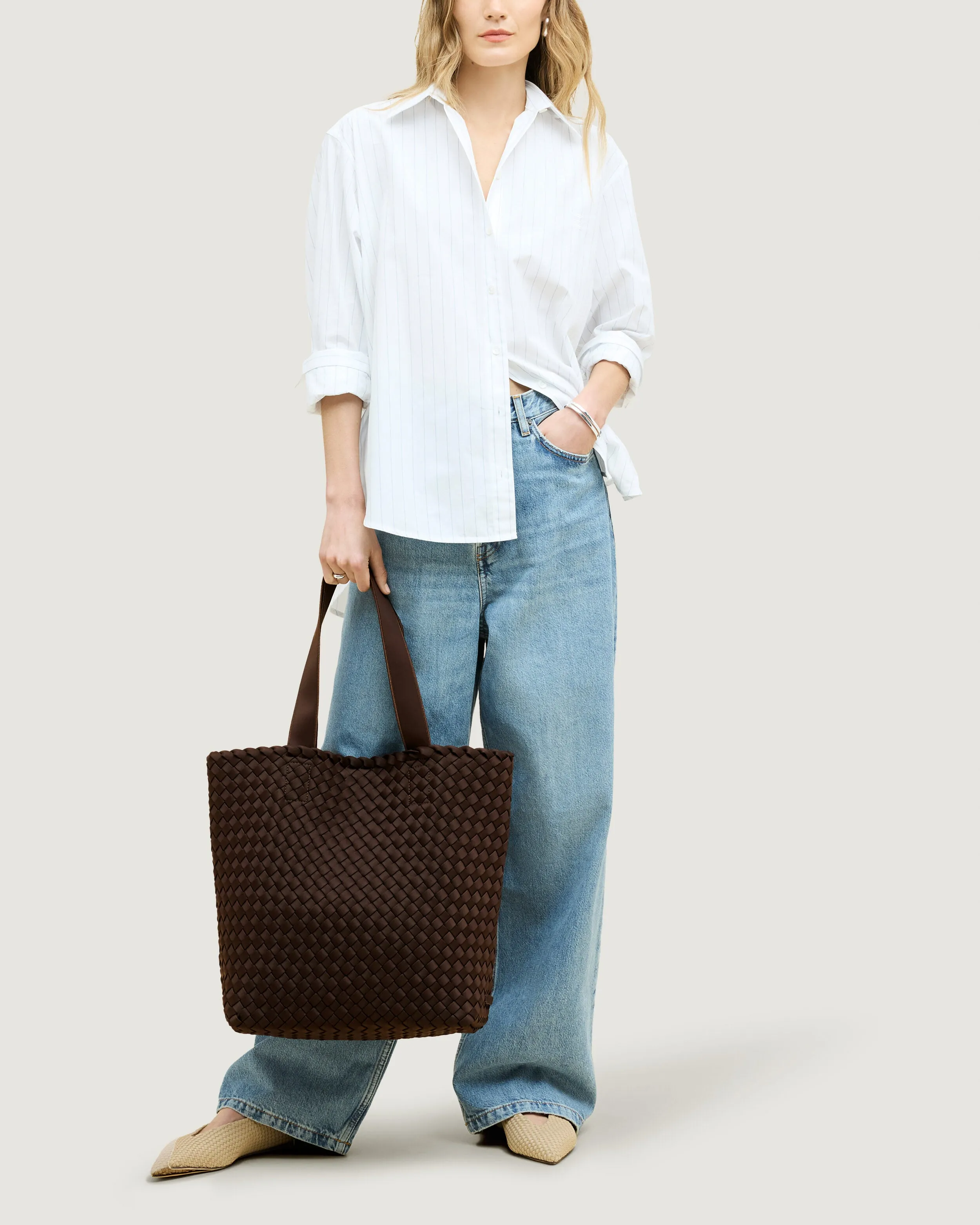 Como Shopper Tote | Chocolate sold by Naghedi product image thumbnail 4