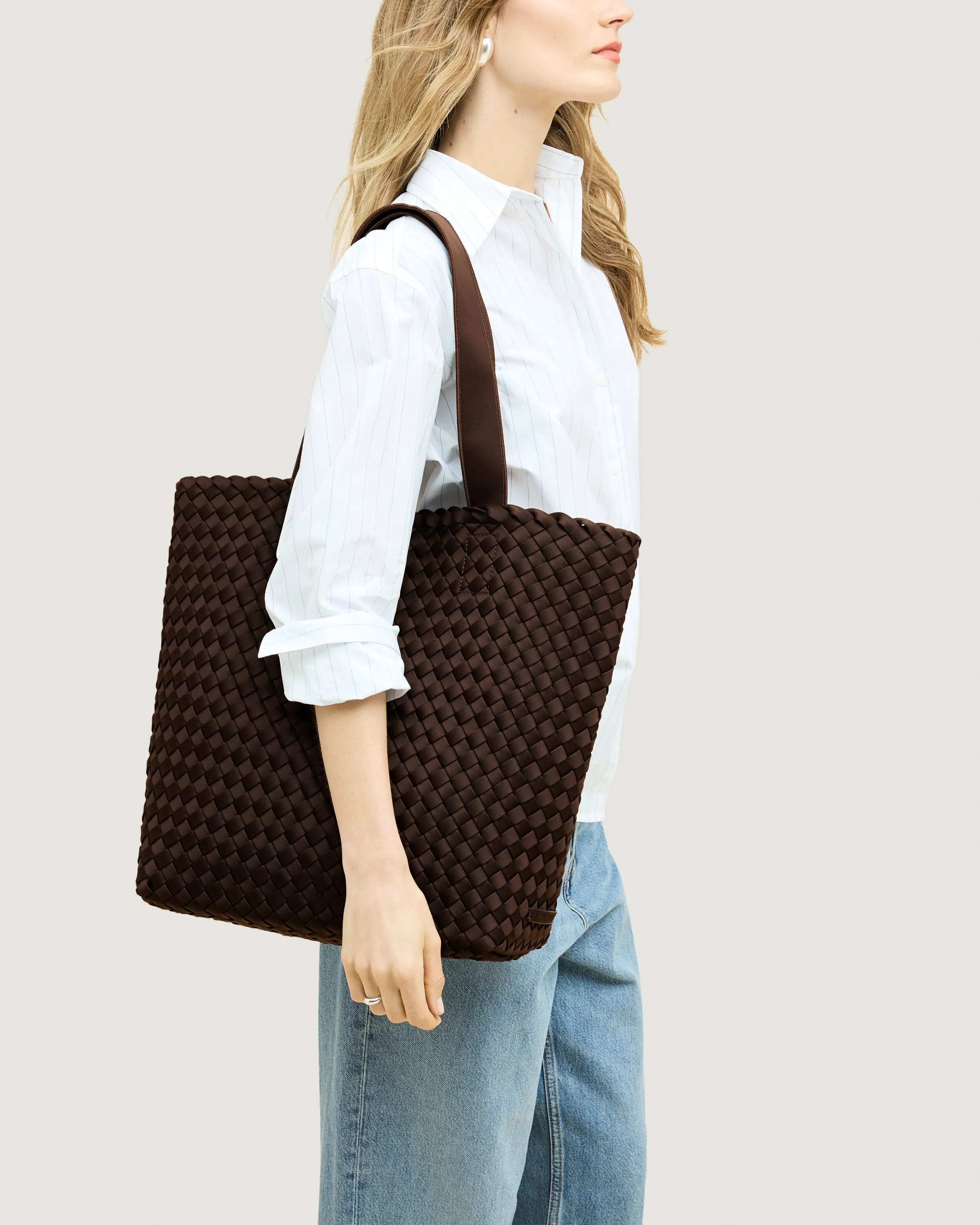 Como Shopper Tote | Chocolate sold by Naghedi product image thumbnail 5