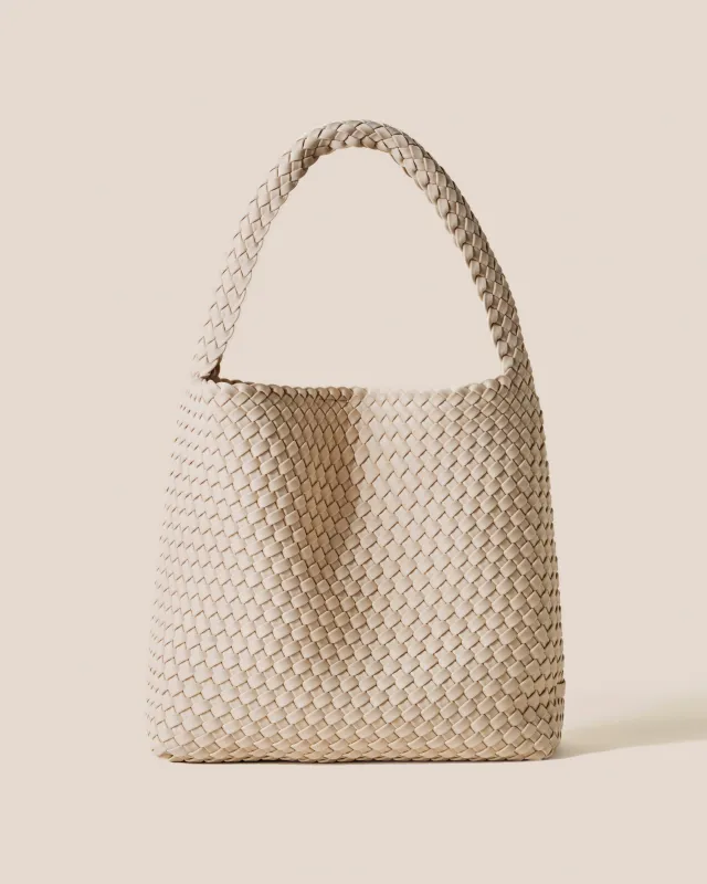 Nomad Medium Hobo | Ecru sold by Naghedi