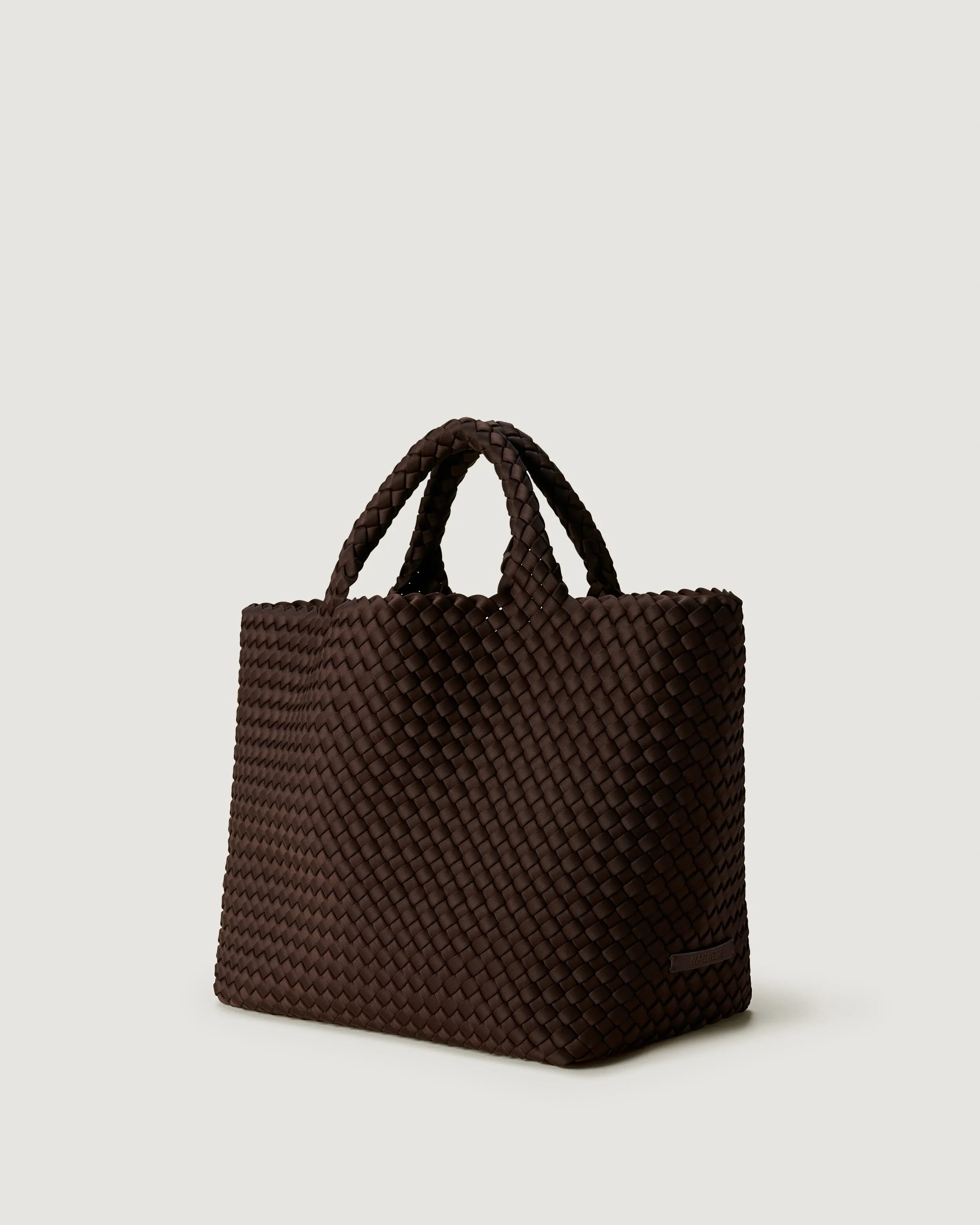 St. Barths Medium Tote | Chocolate sold by Naghedi product image thumbnail 4