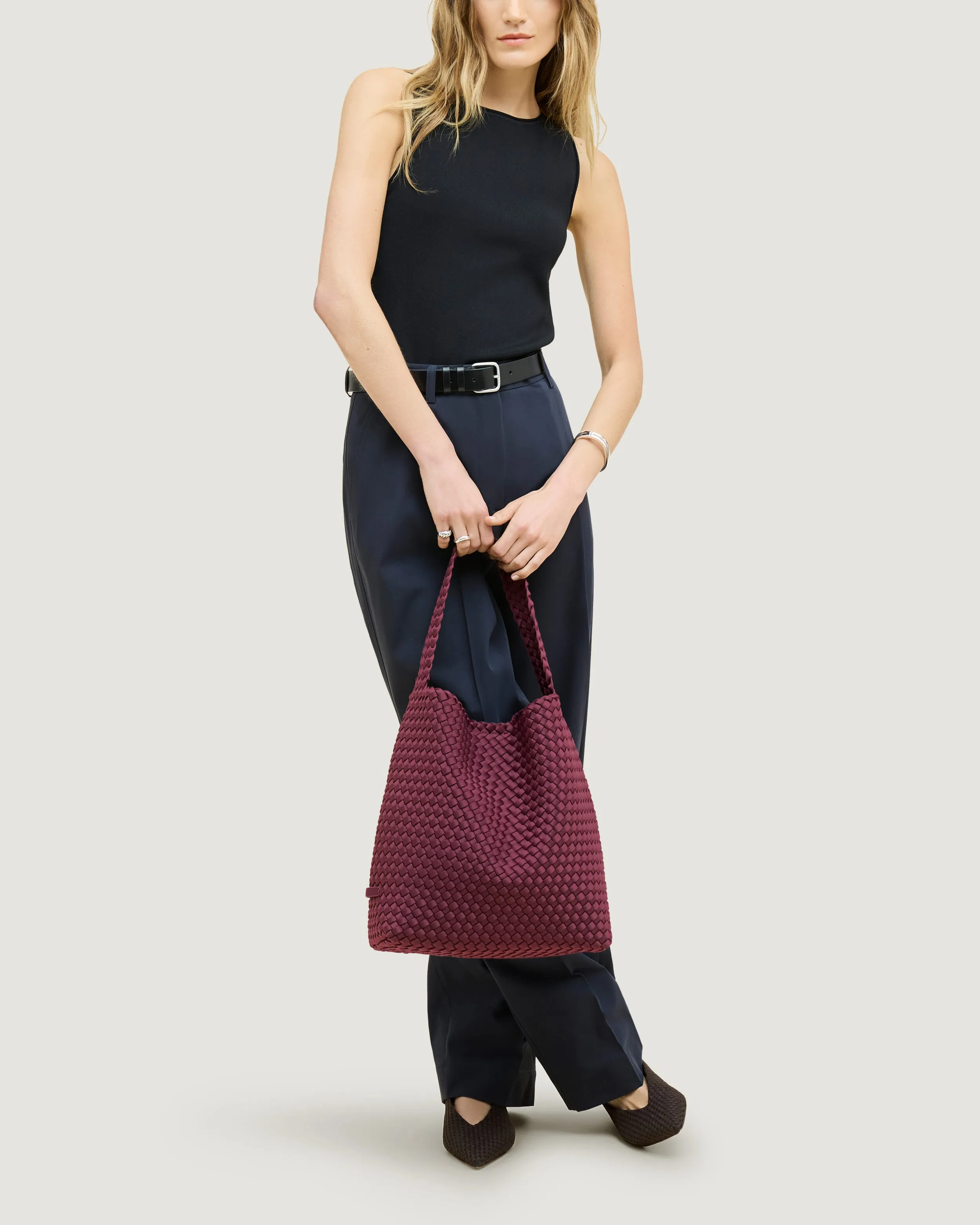 Nomad Medium Hobo | Bordeaux sold by Naghedi product image thumbnail 5