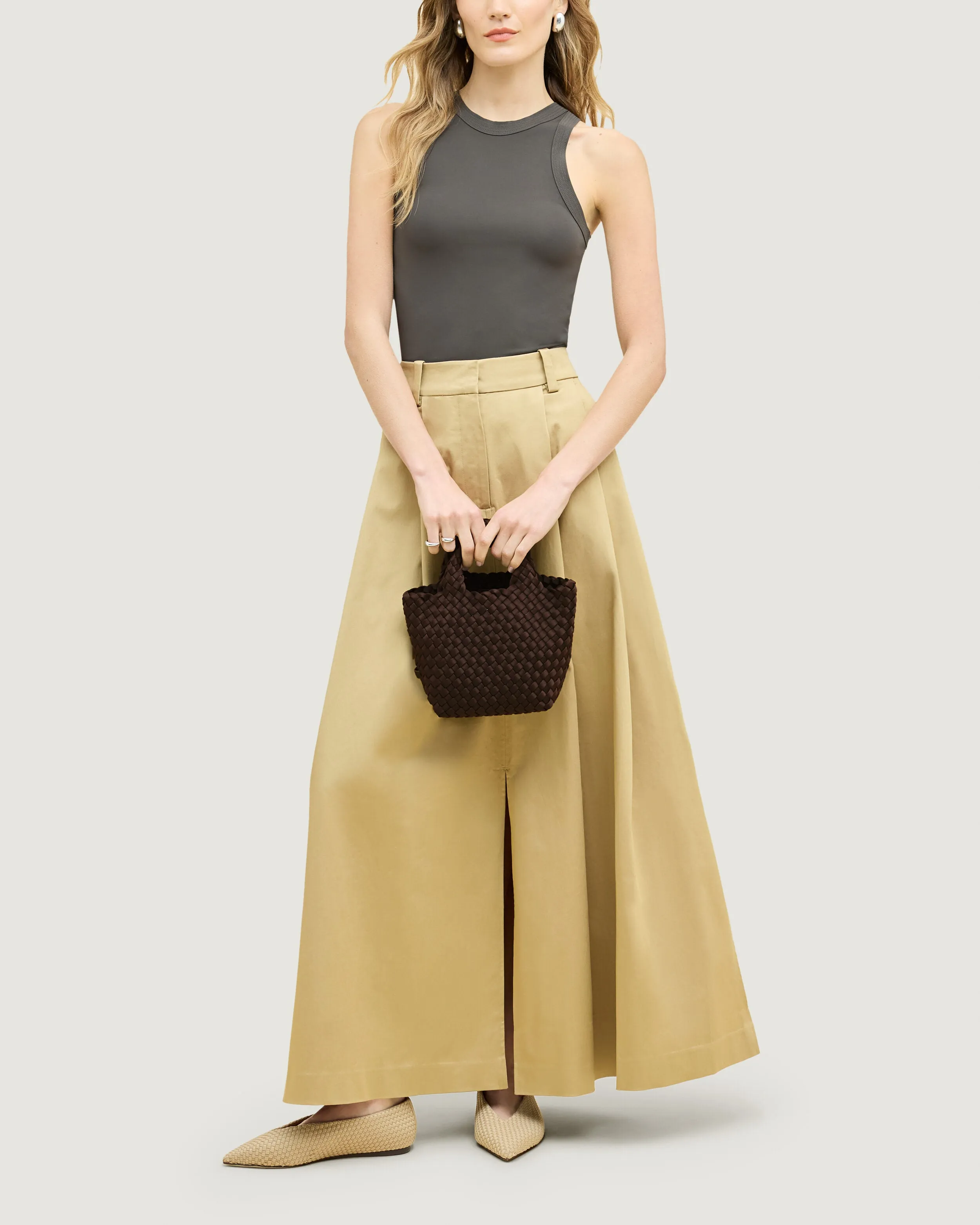 St. Barths Petit Tote | Chocolate sold by Naghedi product image thumbnail 5