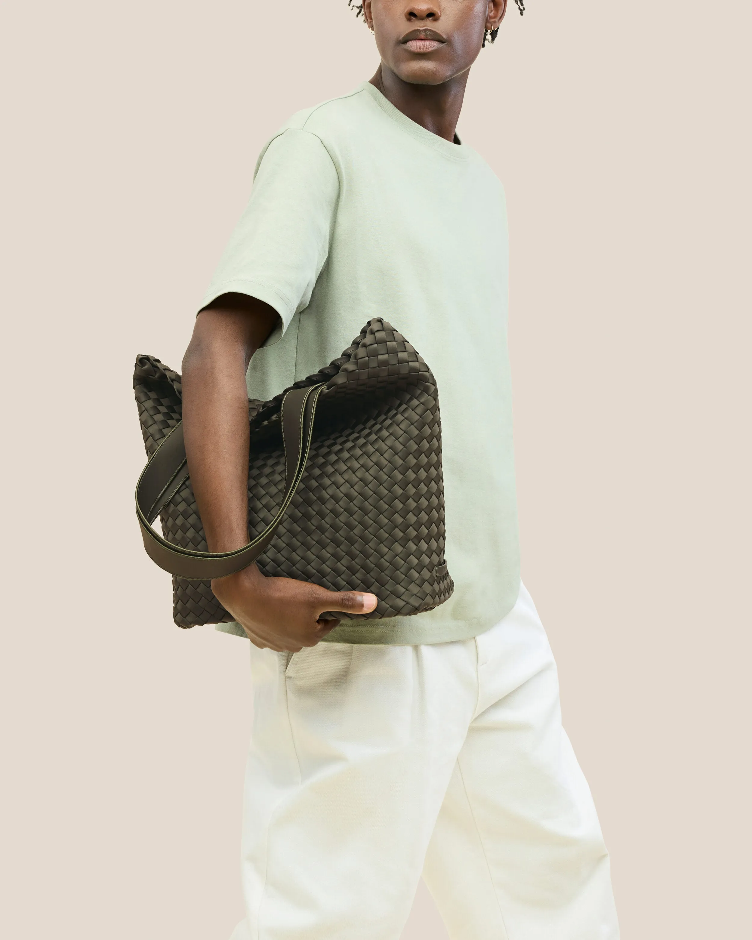 Como Shopper Tote | Olive sold by Naghedi product image thumbnail 4