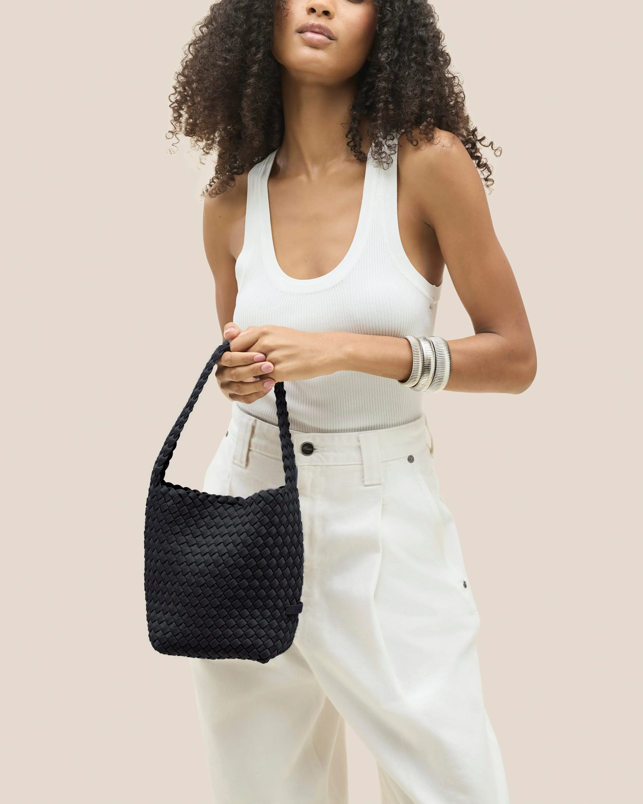 Nomad Small Hobo | Onyx sold by Naghedi product image thumbnail 5