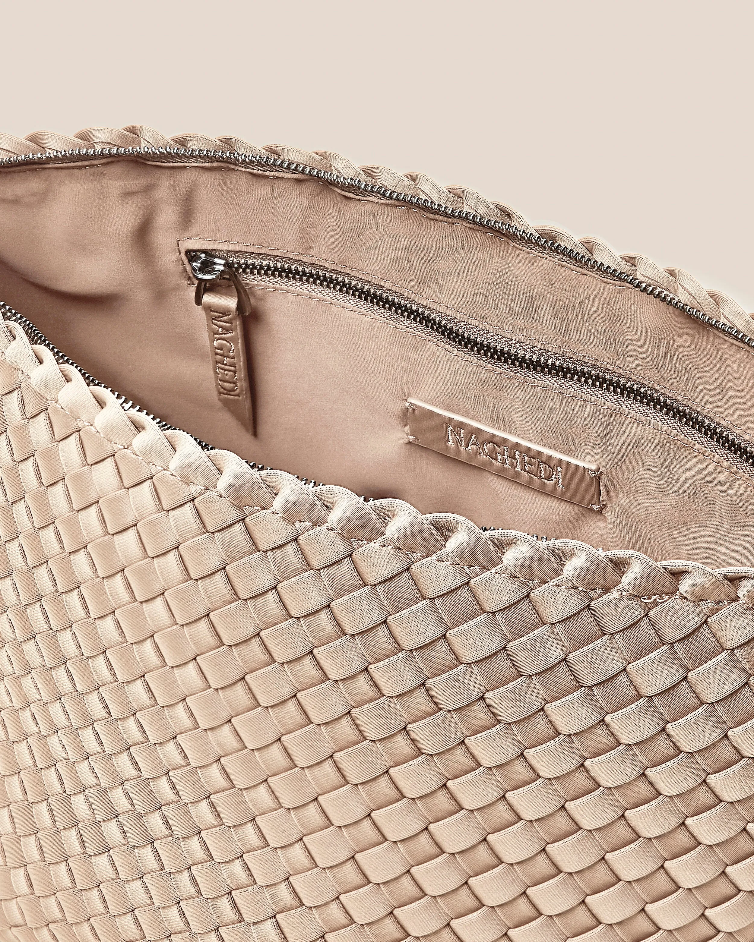 Portofino Large Cosmetic Pouch | Ecru sold by Naghedi product image thumbnail 2