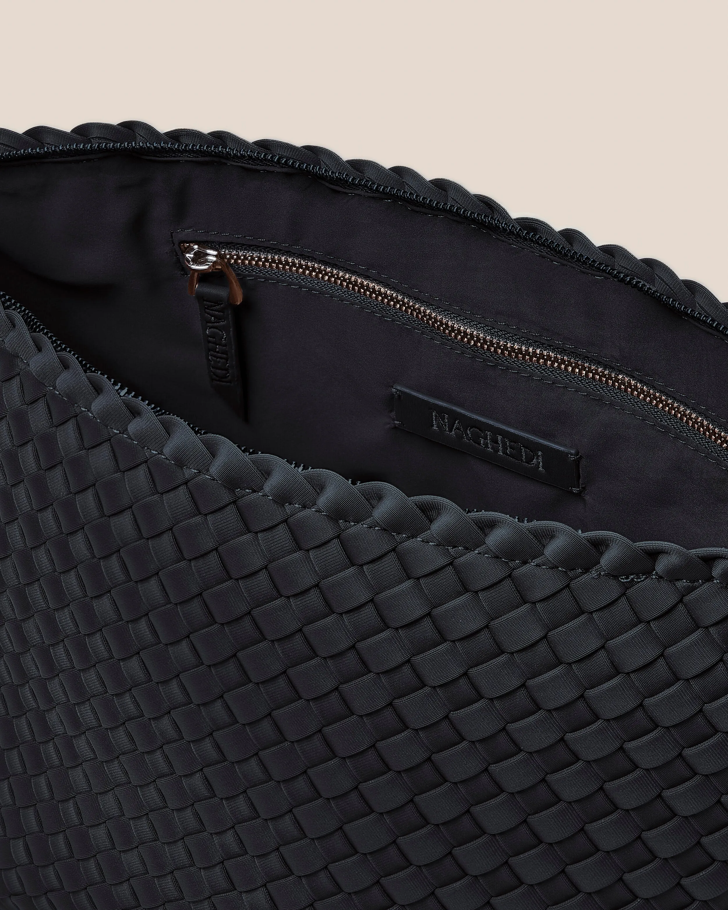 Portofino Large Cosmetic Pouch | Onyx sold by Naghedi product image thumbnail 2