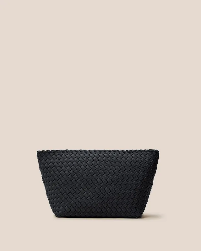 Portofino Large Cosmetic Pouch | Onyx made by Naghedi