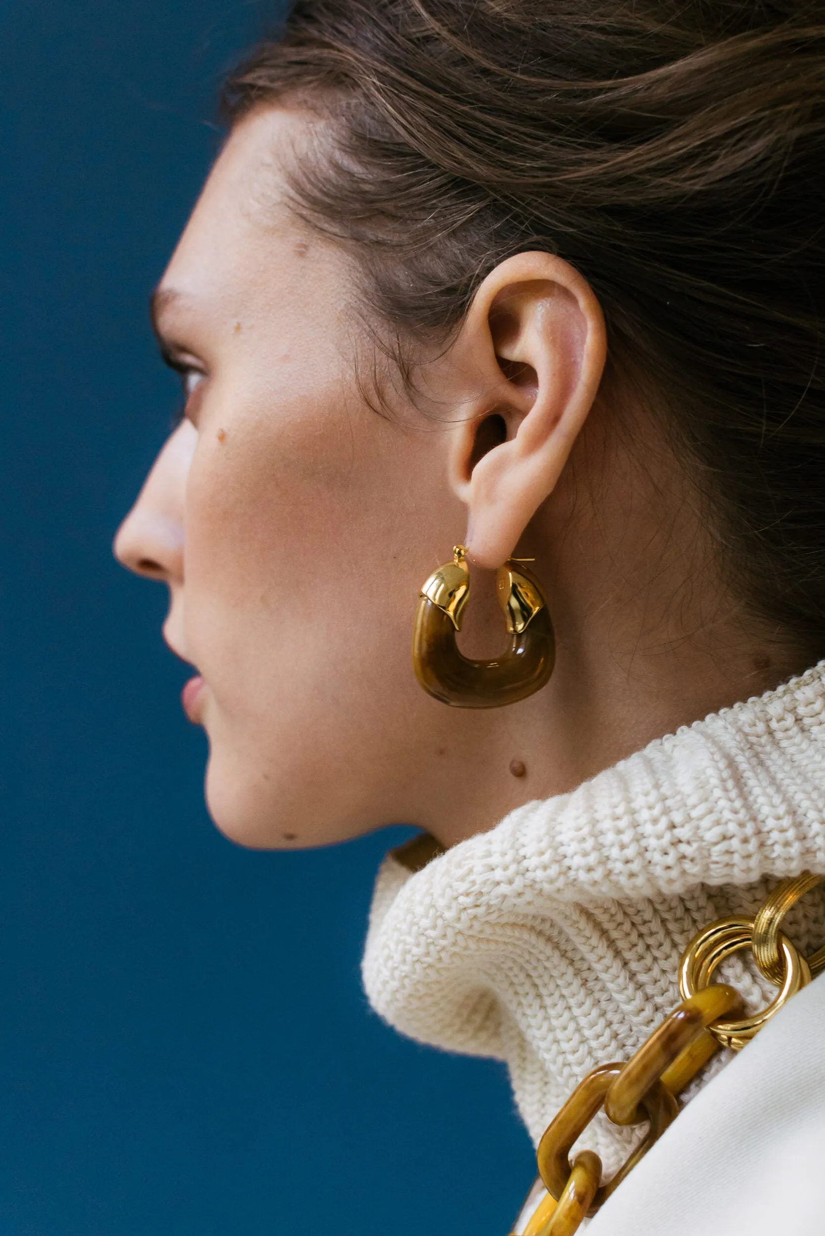 Lizzie Fortunato Organic Hoops | Mocha sold by Naghedi product image thumbnail 2