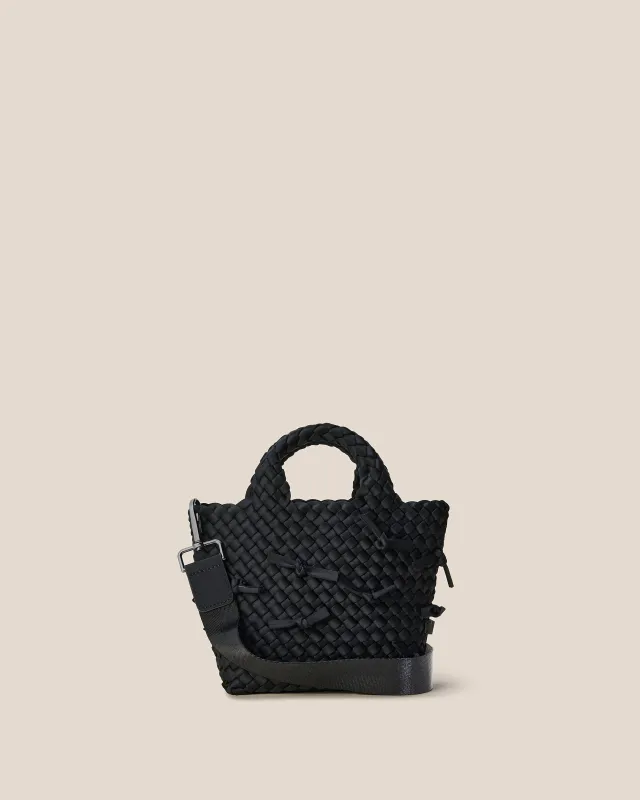 Waste Not St. Barths Petit Tote Knots | Onyx sold by Naghedi