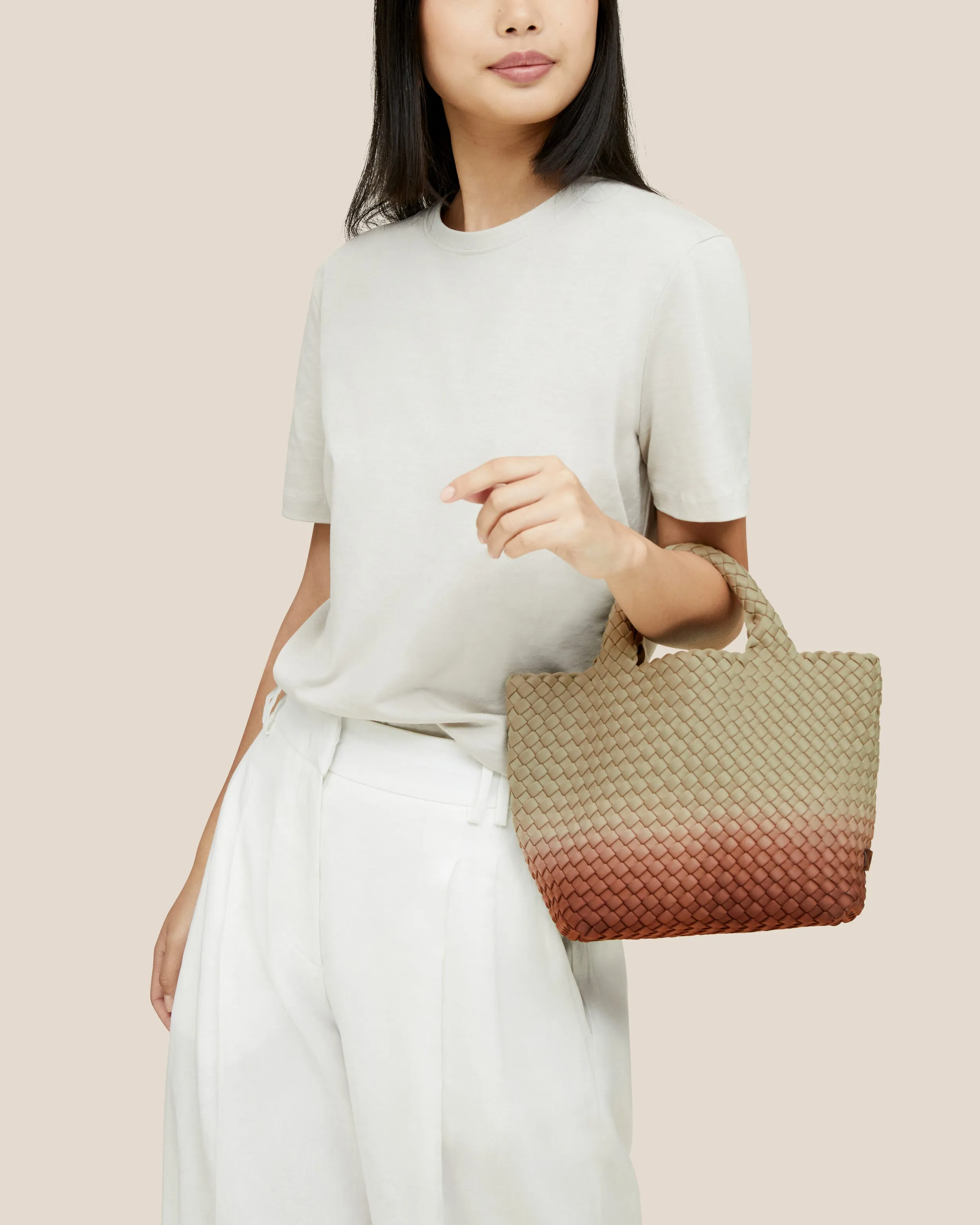 St. Barths Small Tote Dip Dyed | Java sold by Naghedi product image thumbnail 5